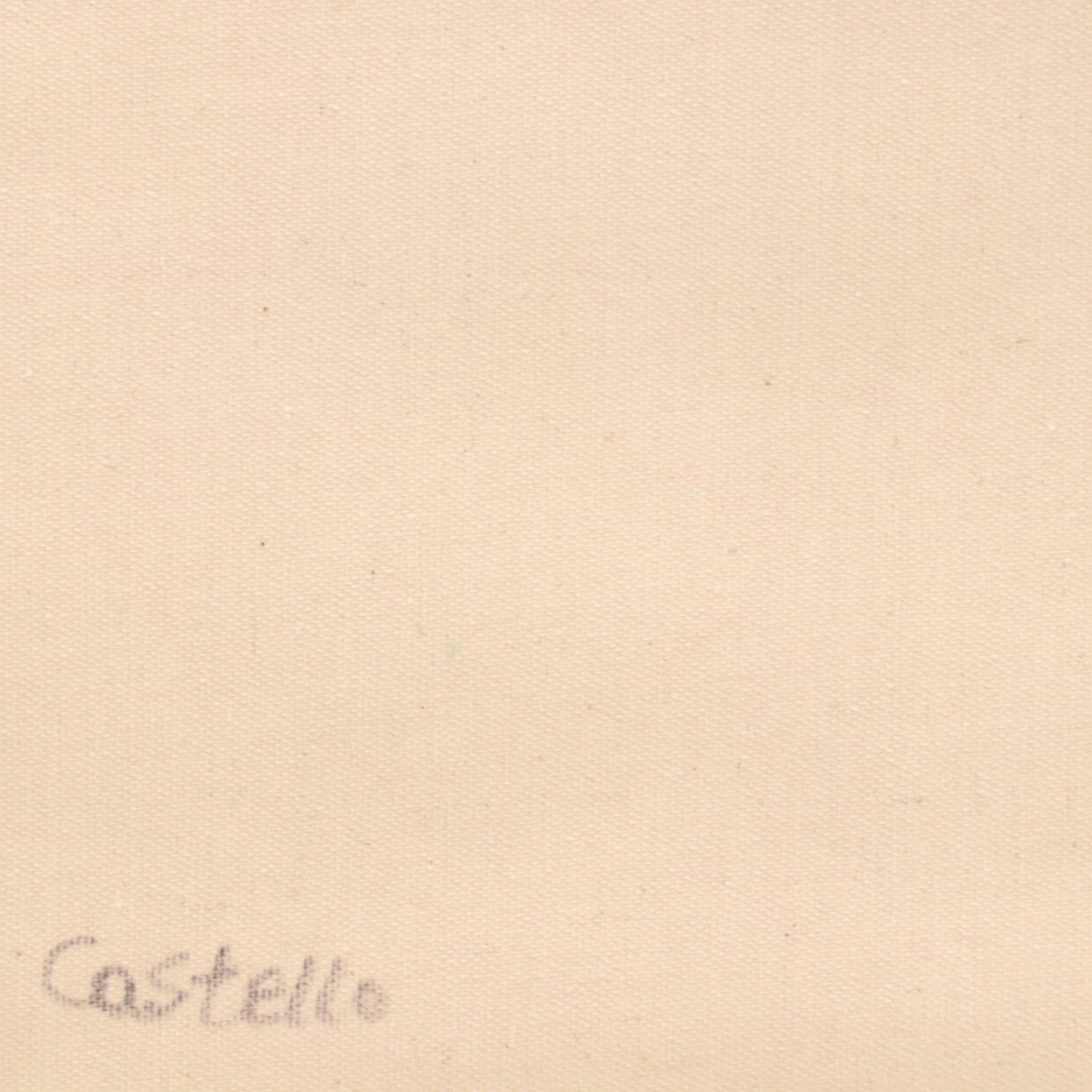 Castello Oil Painting of Border Collies After John Trickett, 21st Century