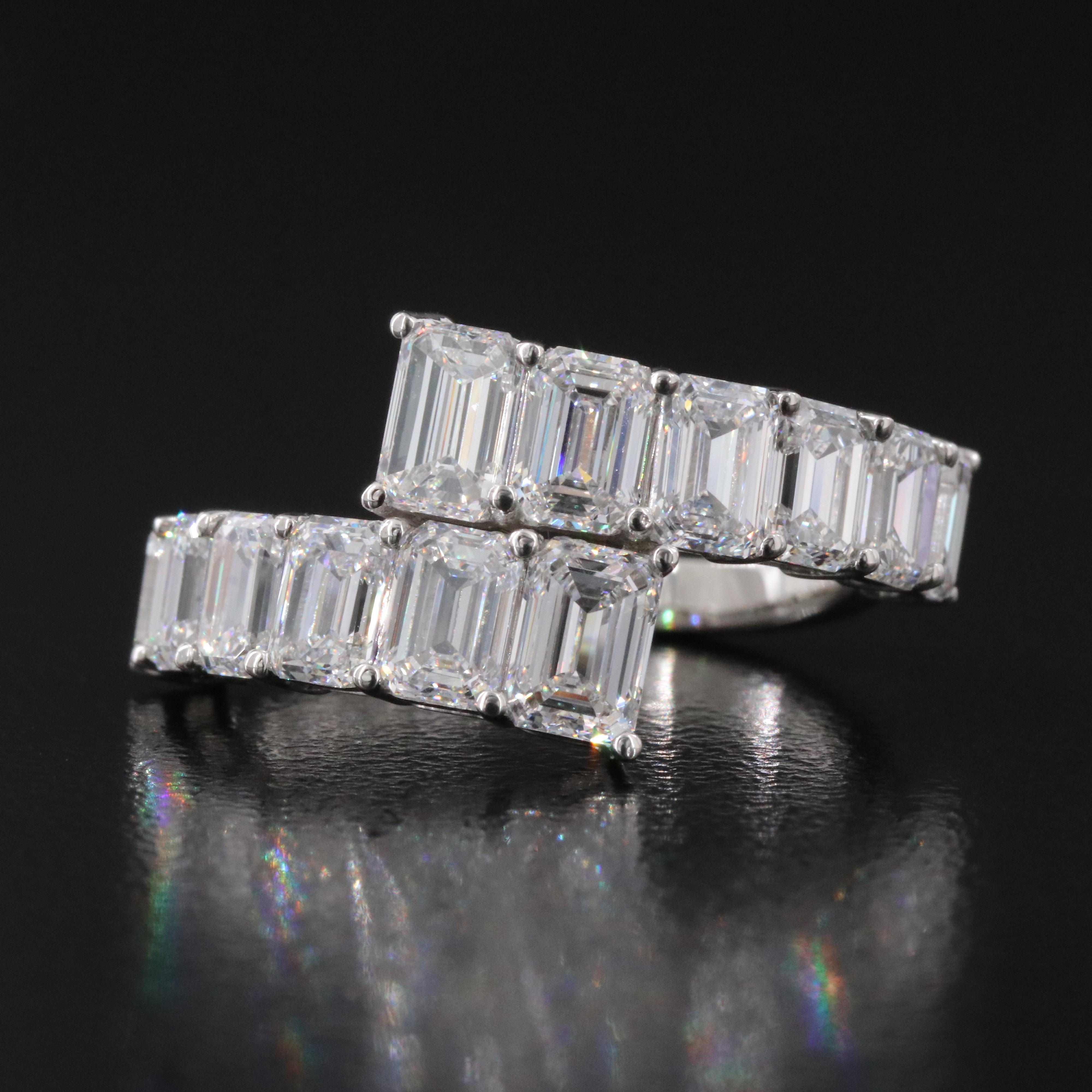 Platinum 3.92 CTW Lab Grown Diamond Ring