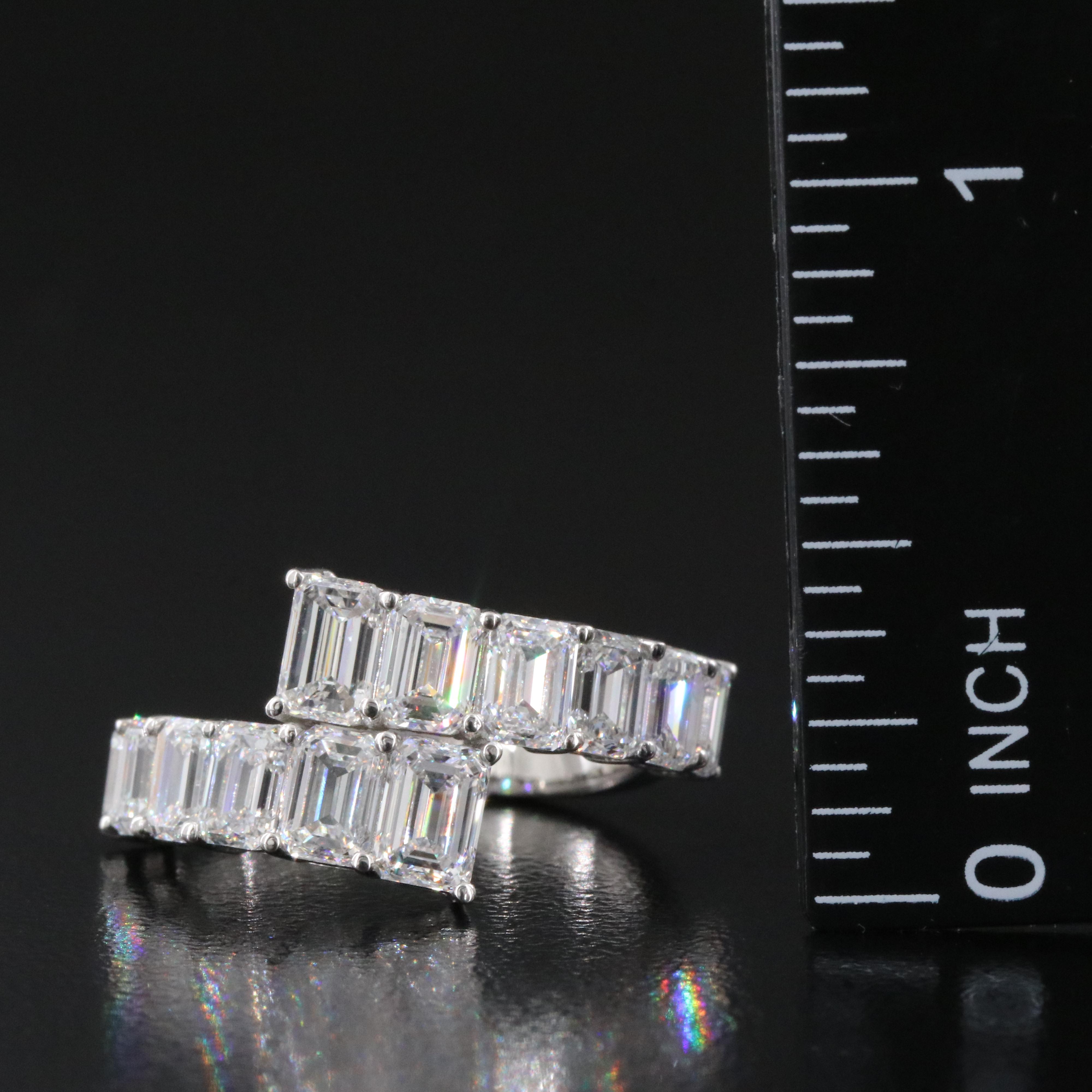 Platinum 3.92 CTW Lab Grown Diamond Ring