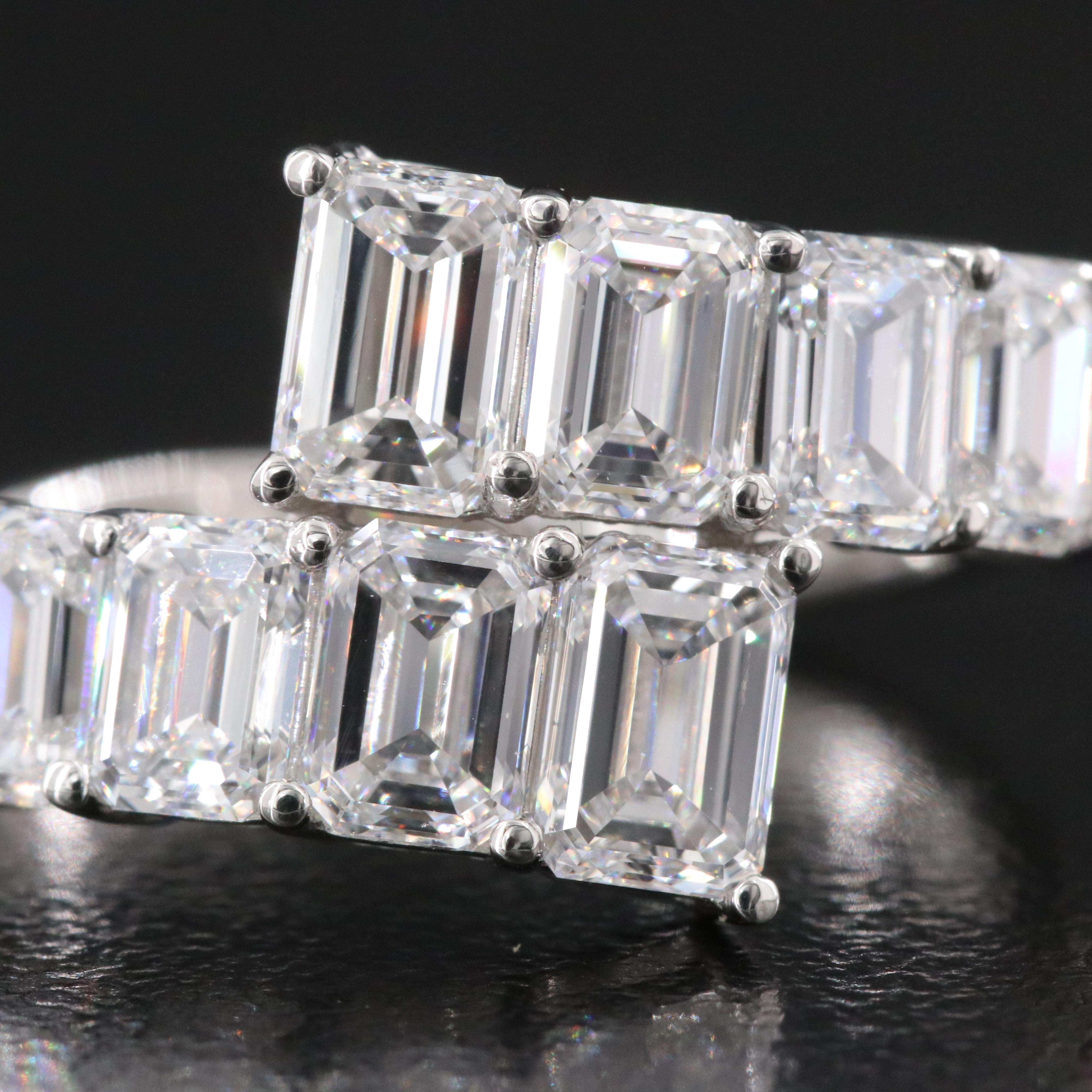 Platinum 3.92 CTW Lab Grown Diamond Ring