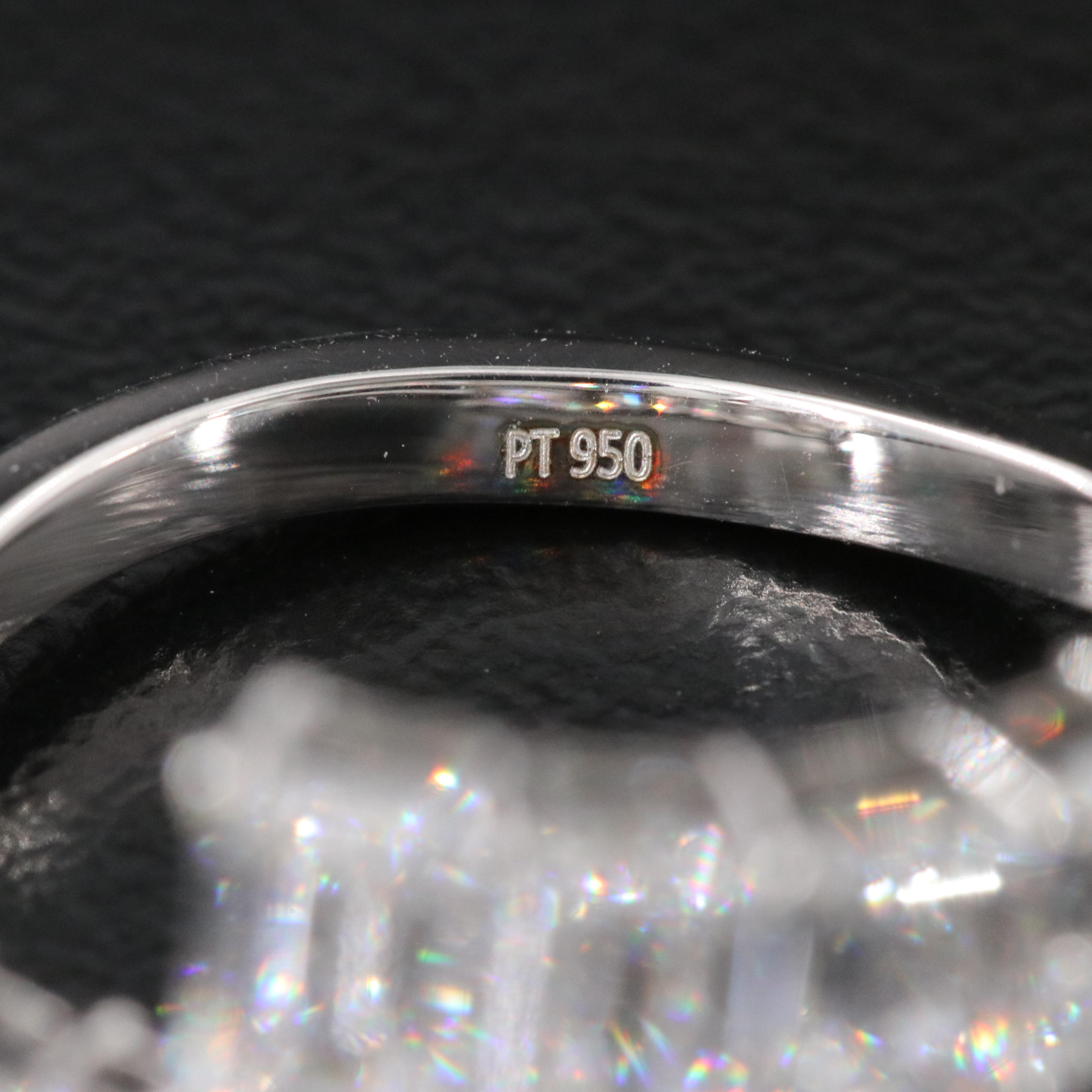Platinum 3.92 CTW Lab Grown Diamond Ring