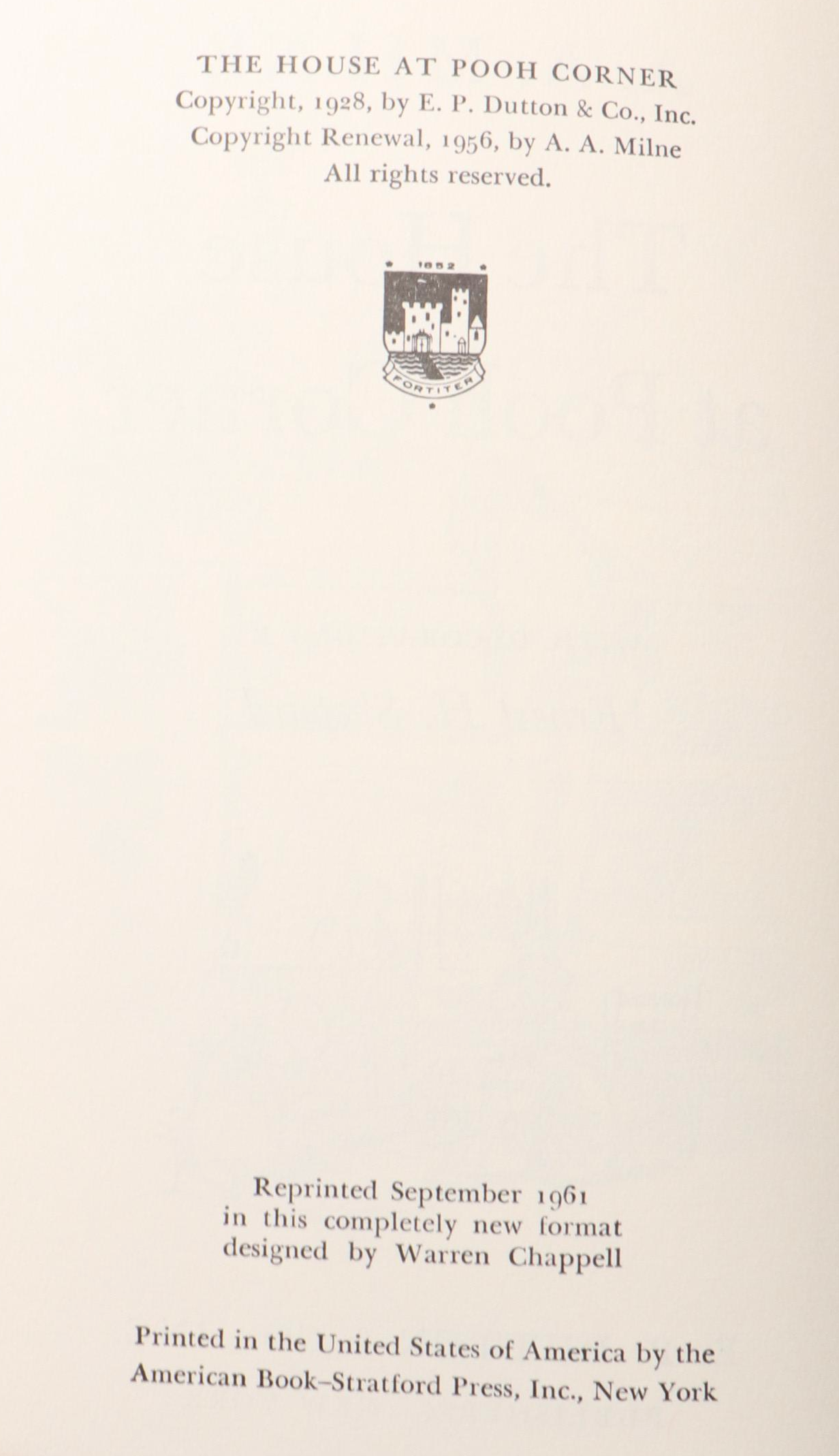 Illustrated "The House at Pooh Corner" by A. A. Milne and More Books