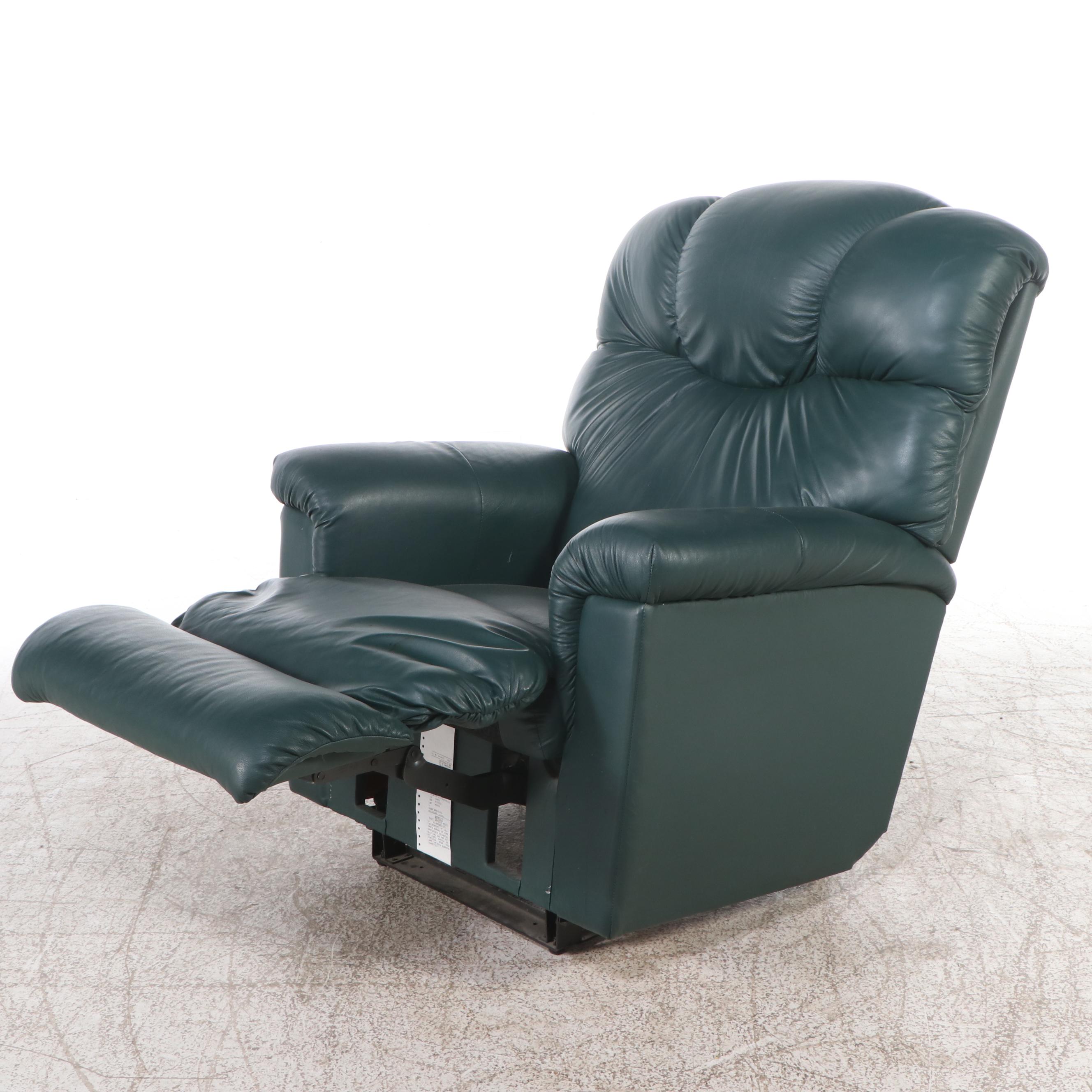 La-Z-Boy Forest Green Leather Recliner