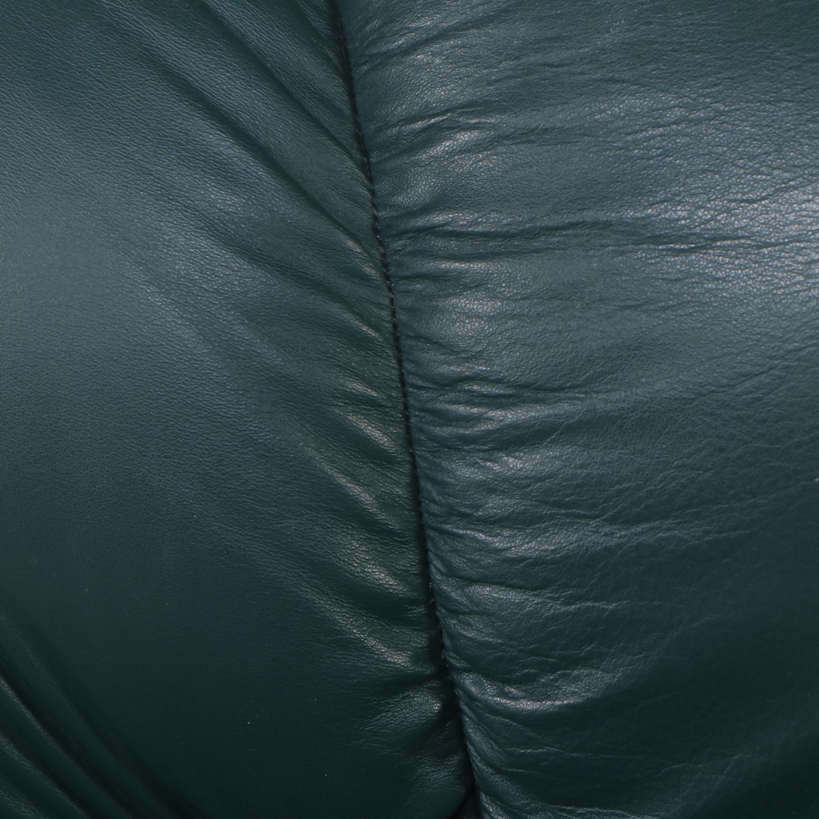 La-Z-Boy Forest Green Leather Recliner