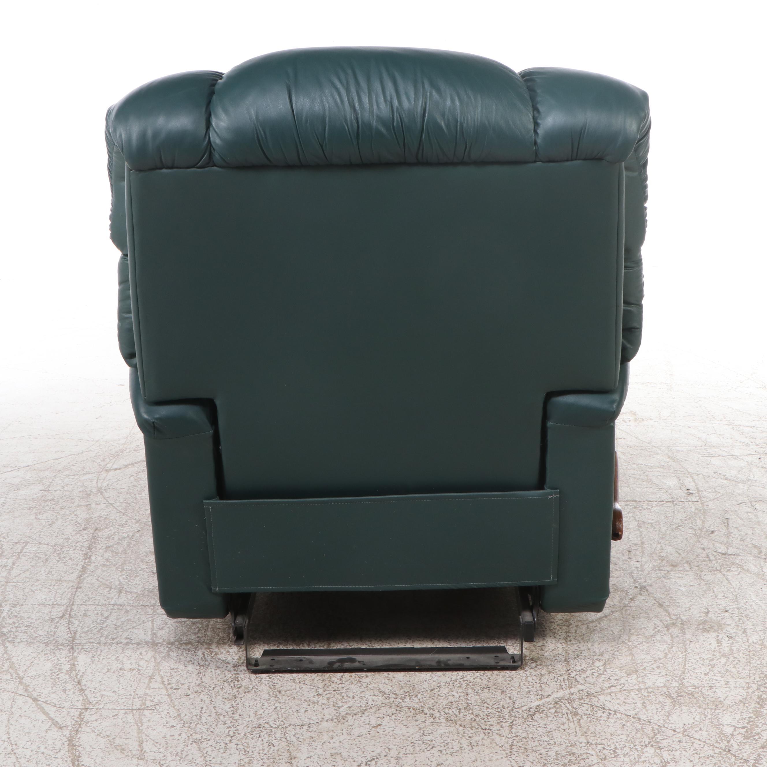 La-Z-Boy Forest Green Leather Recliner