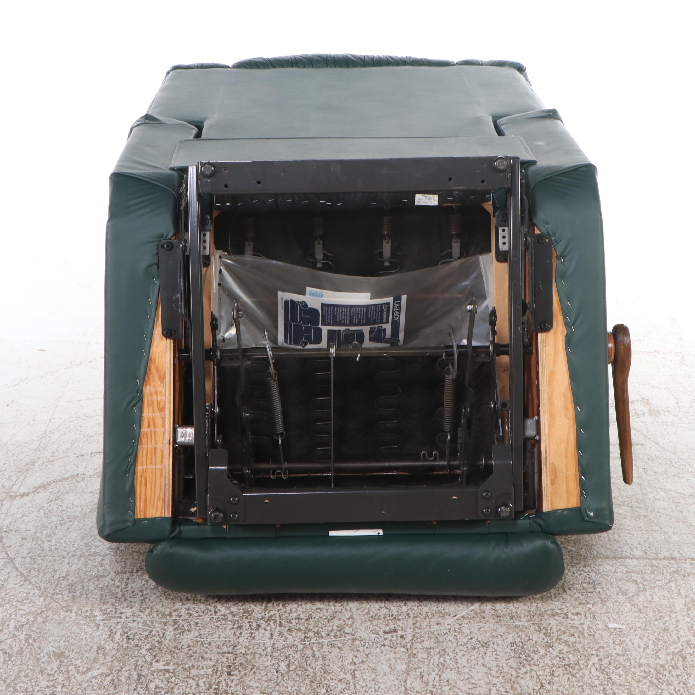 La-Z-Boy Forest Green Leather Recliner