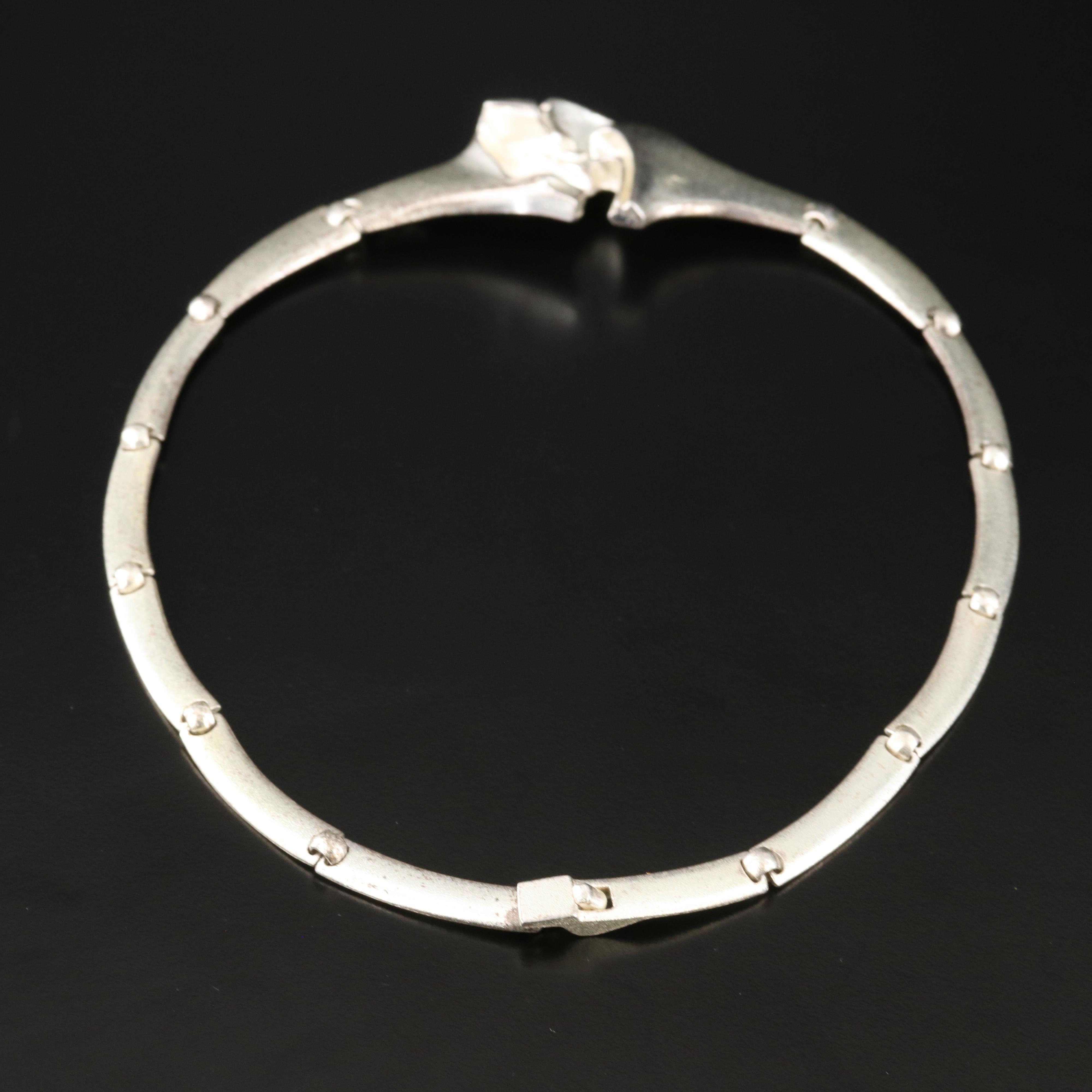 Björn Weckstrom for Lapponia Modernist Sterling Necklace