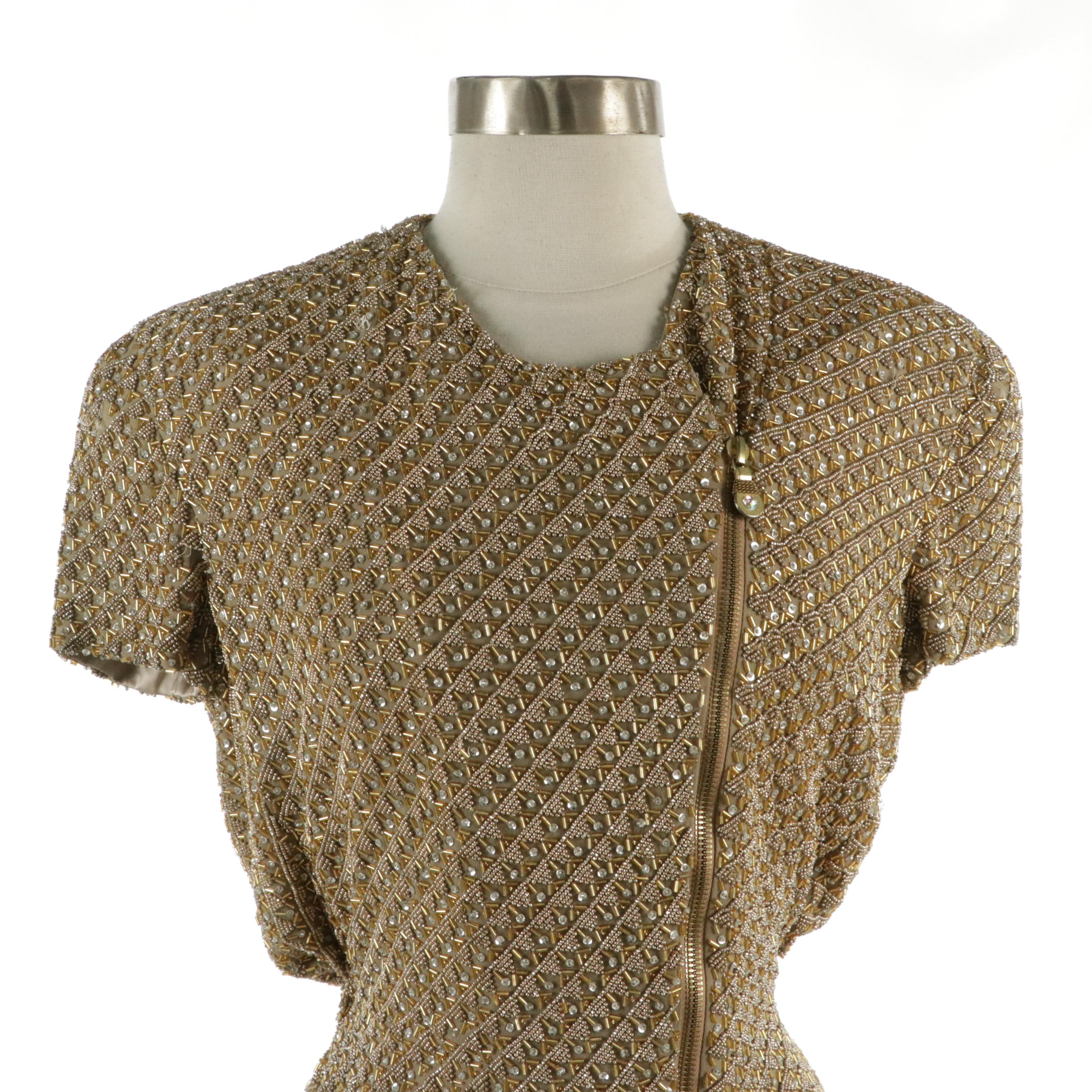 Giorgio Armani Beaded Silk Top