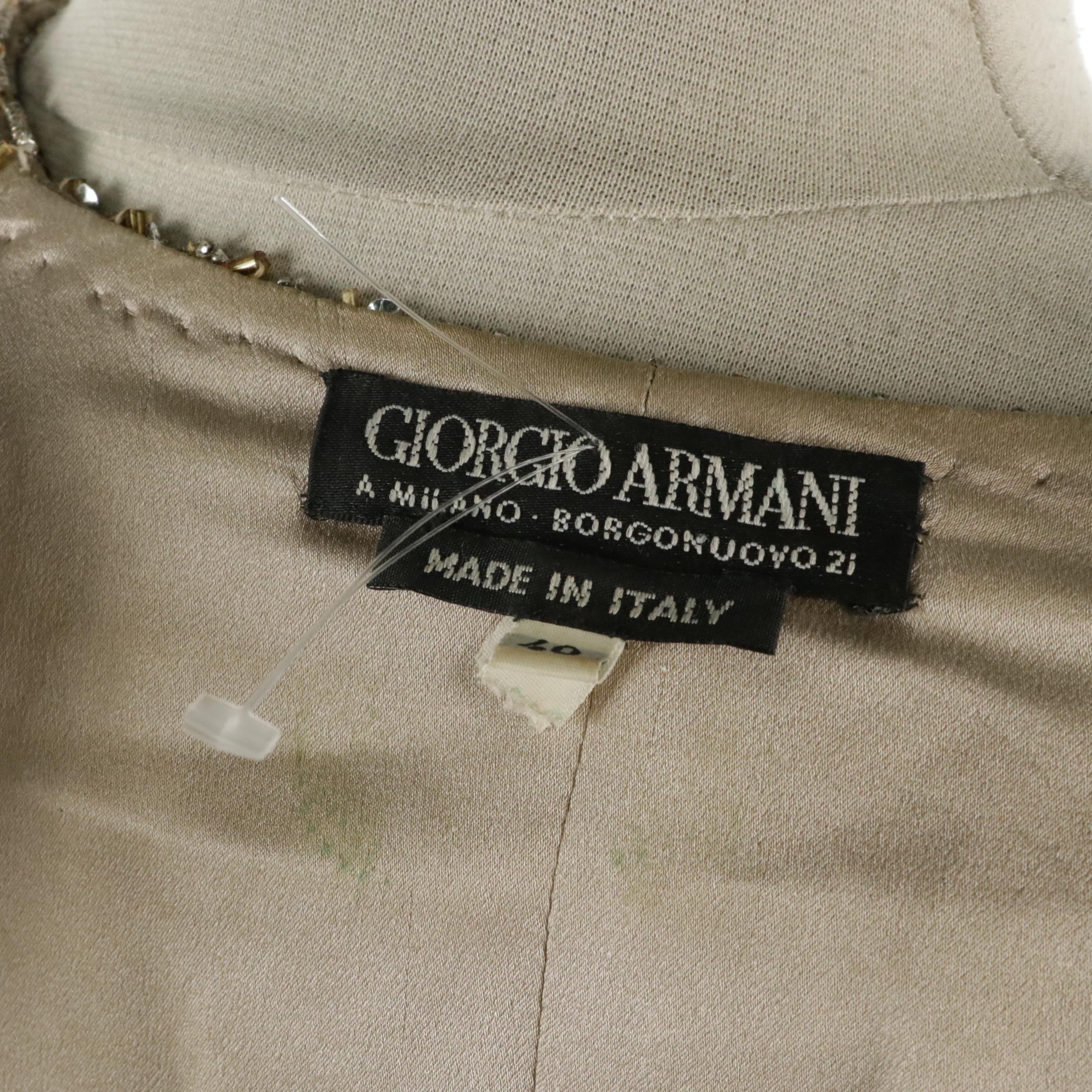 Giorgio Armani Beaded Silk Top