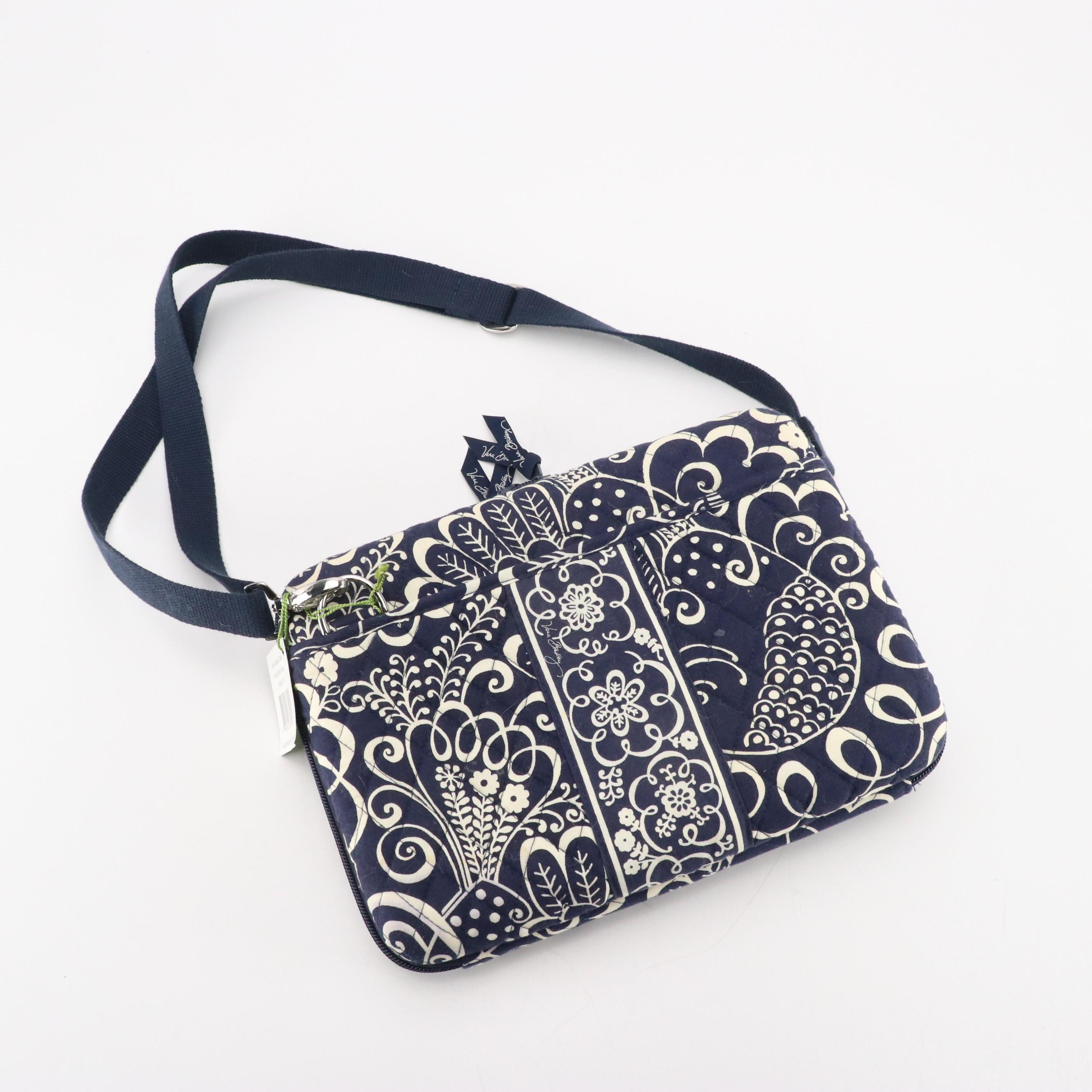 Vera Bradley Mini Laptop Case, Crossbody and Shoulder Bags in Patterned Cotton