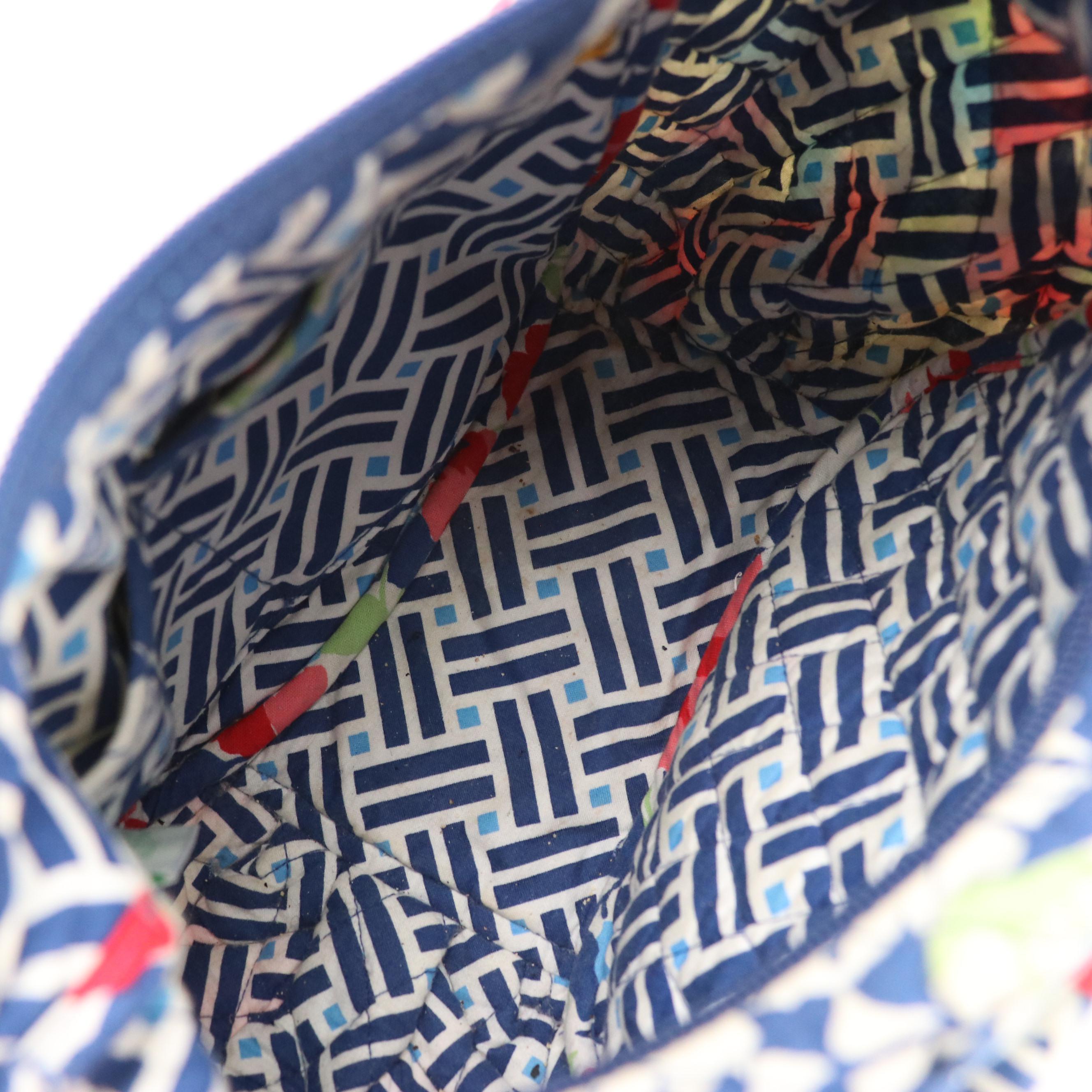 Vera Bradley Mini Laptop Case, Crossbody and Shoulder Bags in Patterned Cotton