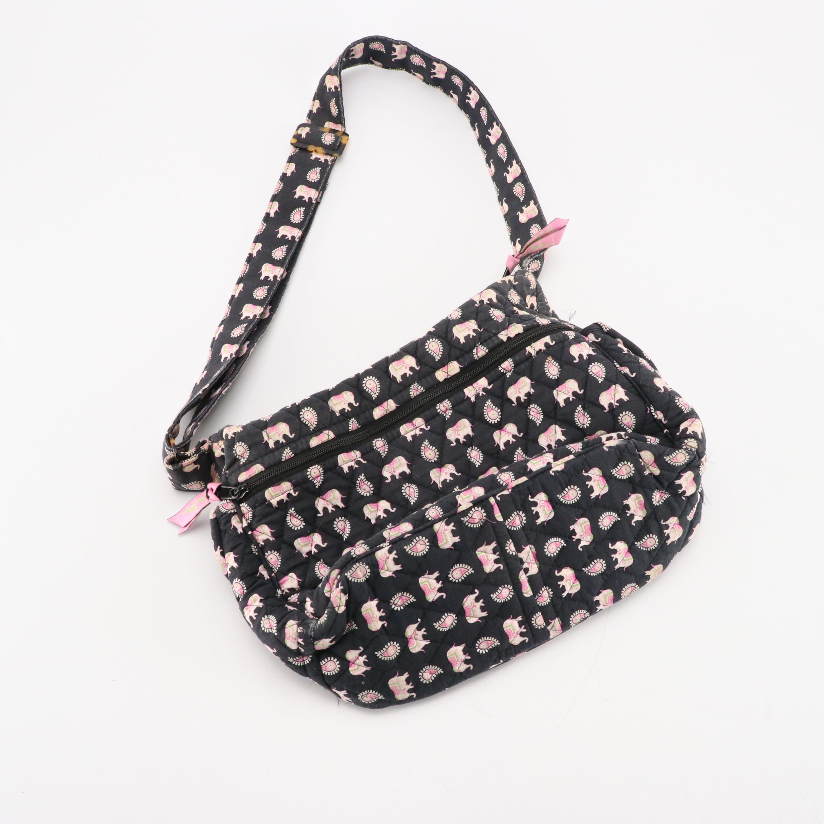 Vera Bradley Mini Laptop Case, Crossbody and Shoulder Bags in Patterned Cotton