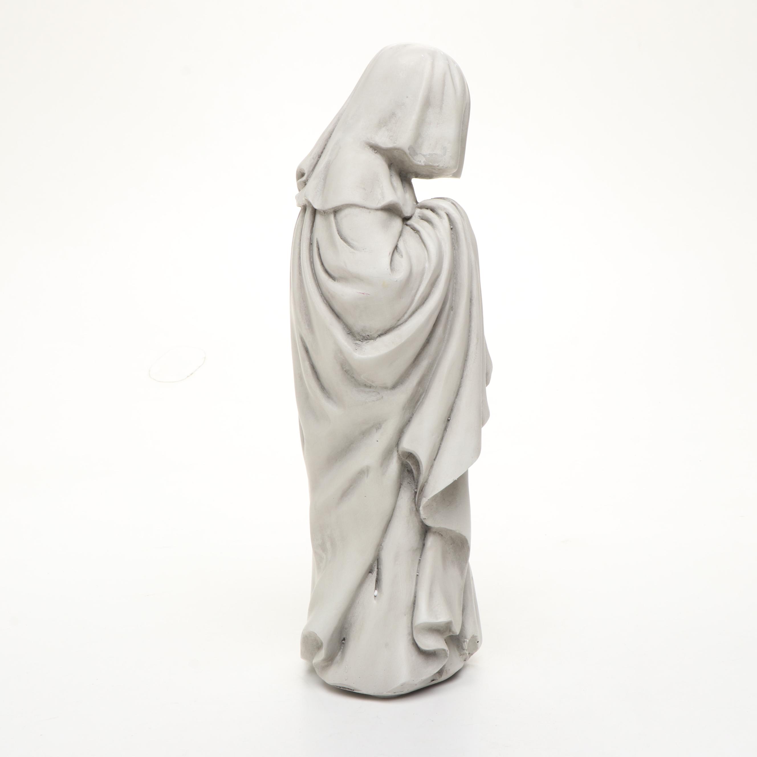 French Replica 'Pleurant" Medieval Mourning Resin Figurine