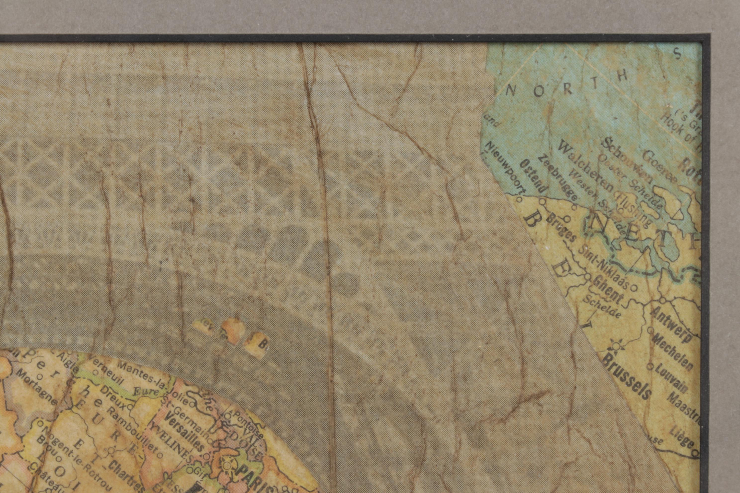 Sherman Mixed Media Collage "The Tourist," 2006