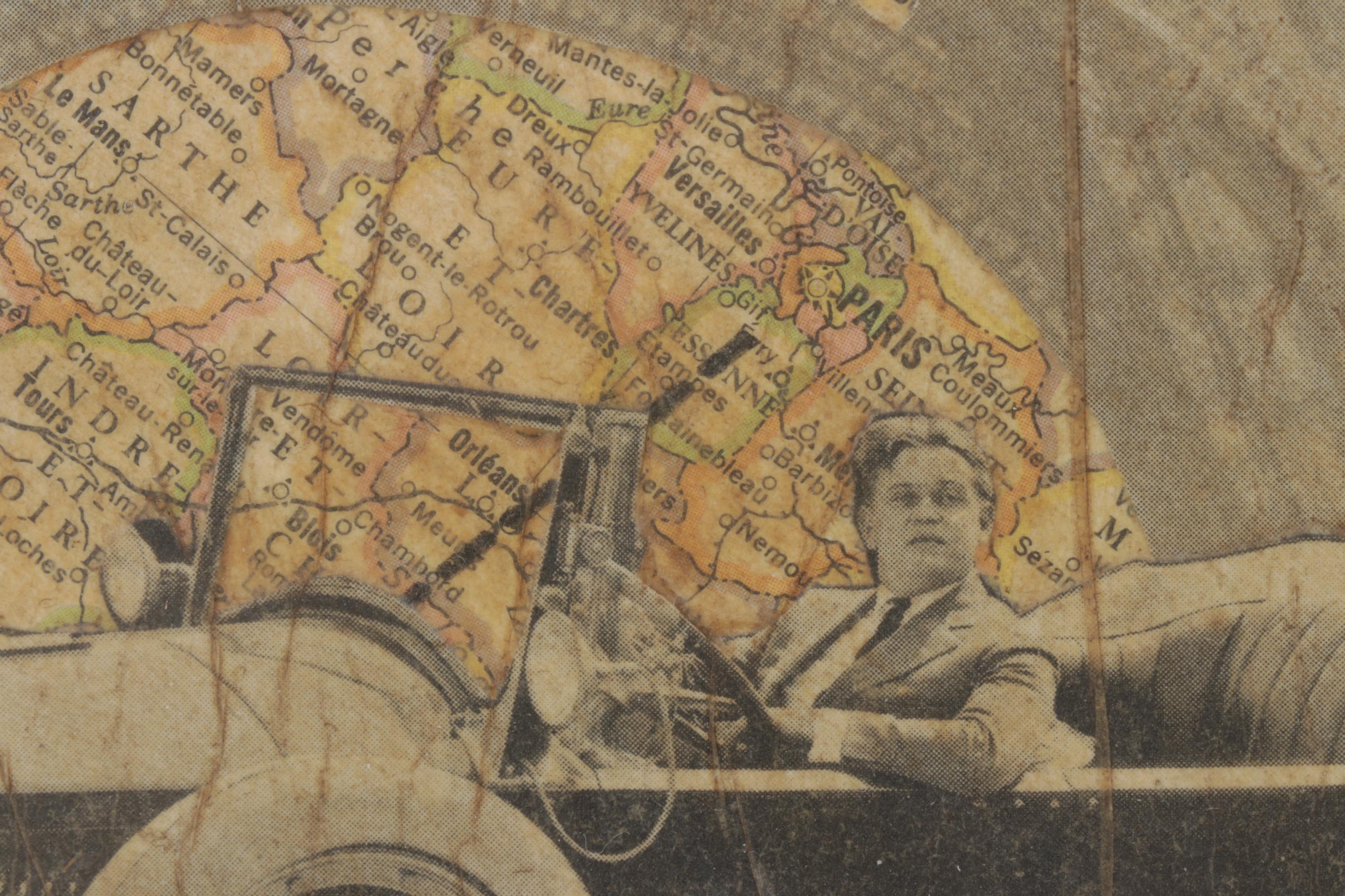 Sherman Mixed Media Collage "The Tourist," 2006