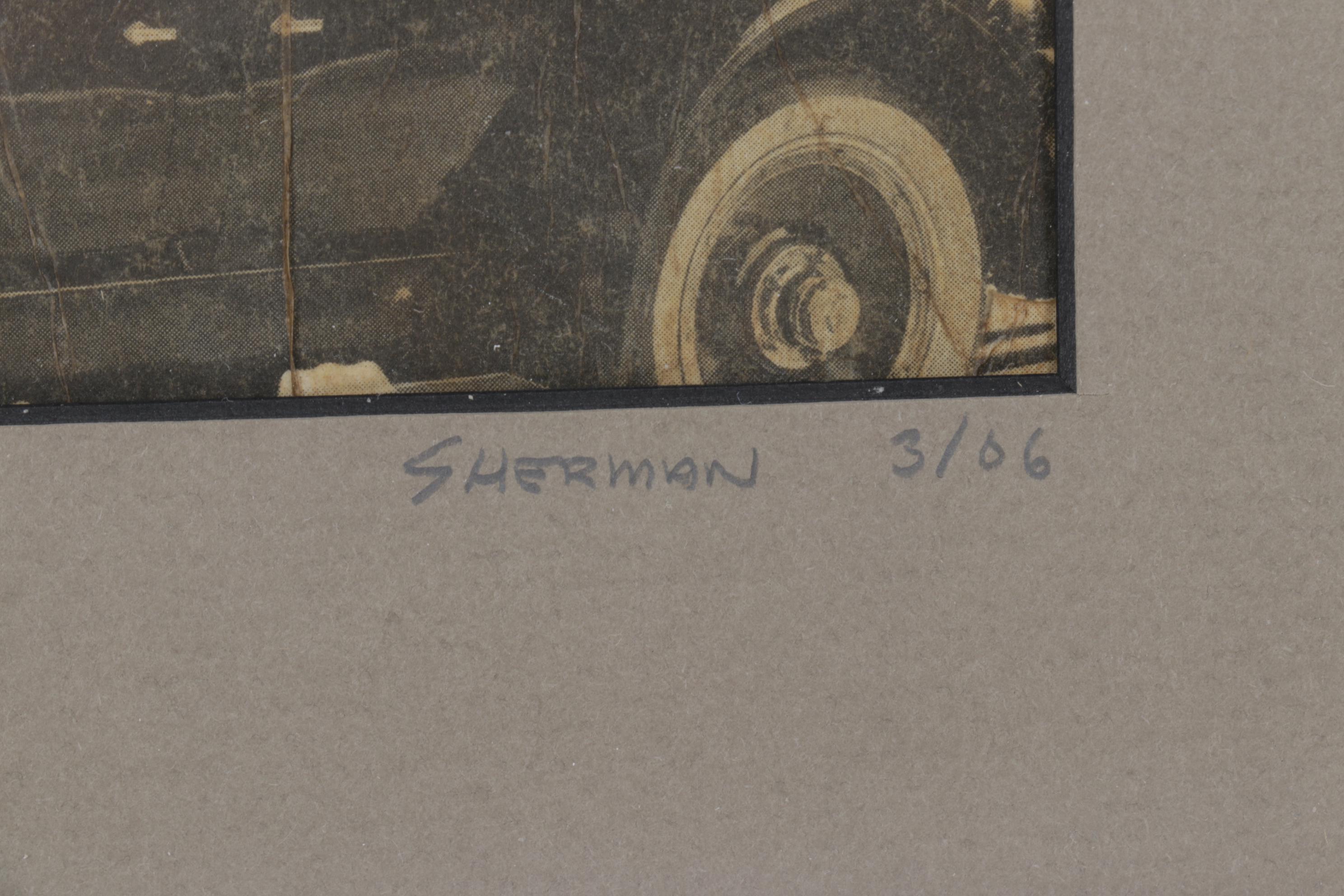 Sherman Mixed Media Collage "The Tourist," 2006