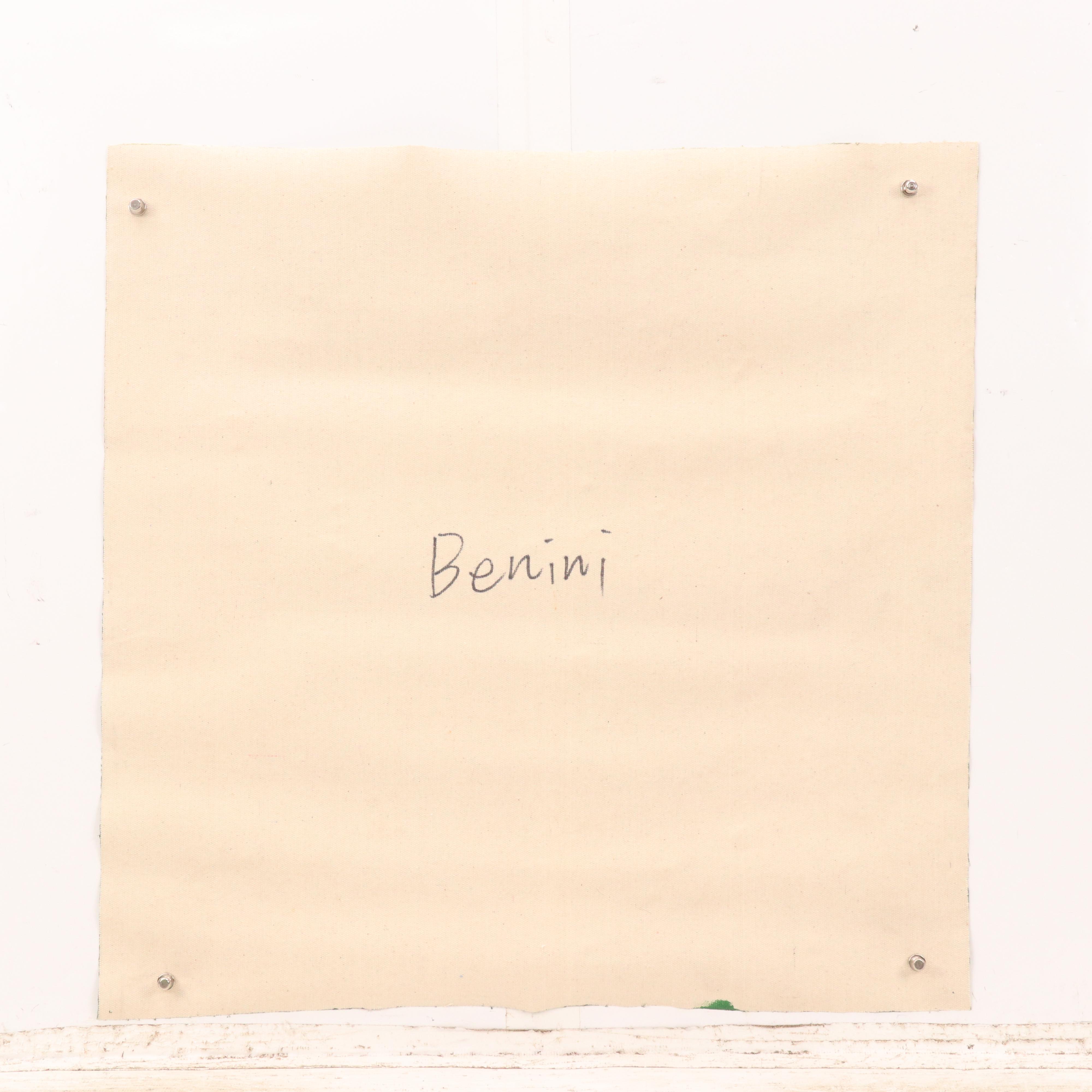 Benini Oil Painting of Stylized Field of Flowers, 21st Century