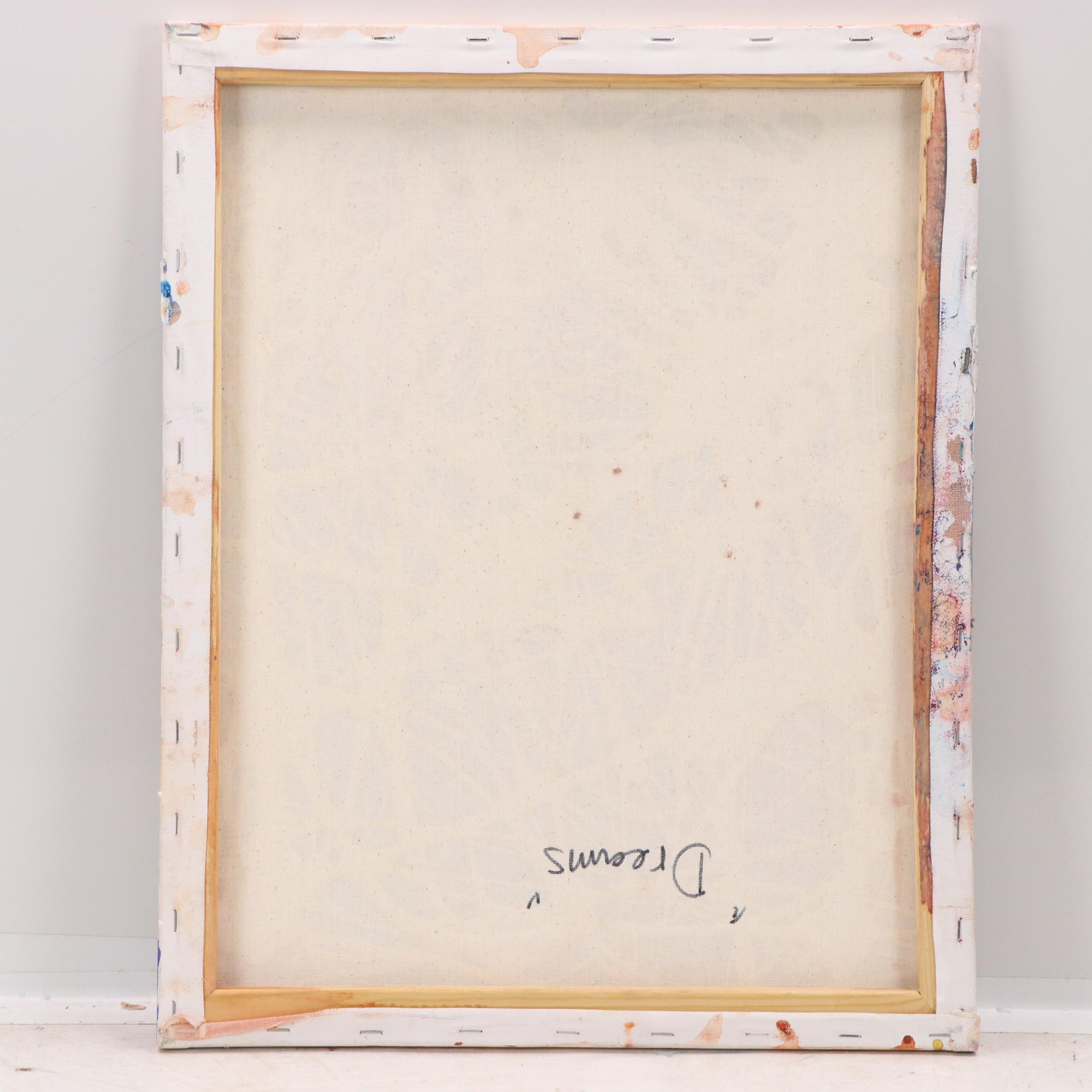 Abiola Idowu Stylized Acrylic Portrait "Dreams," 2022