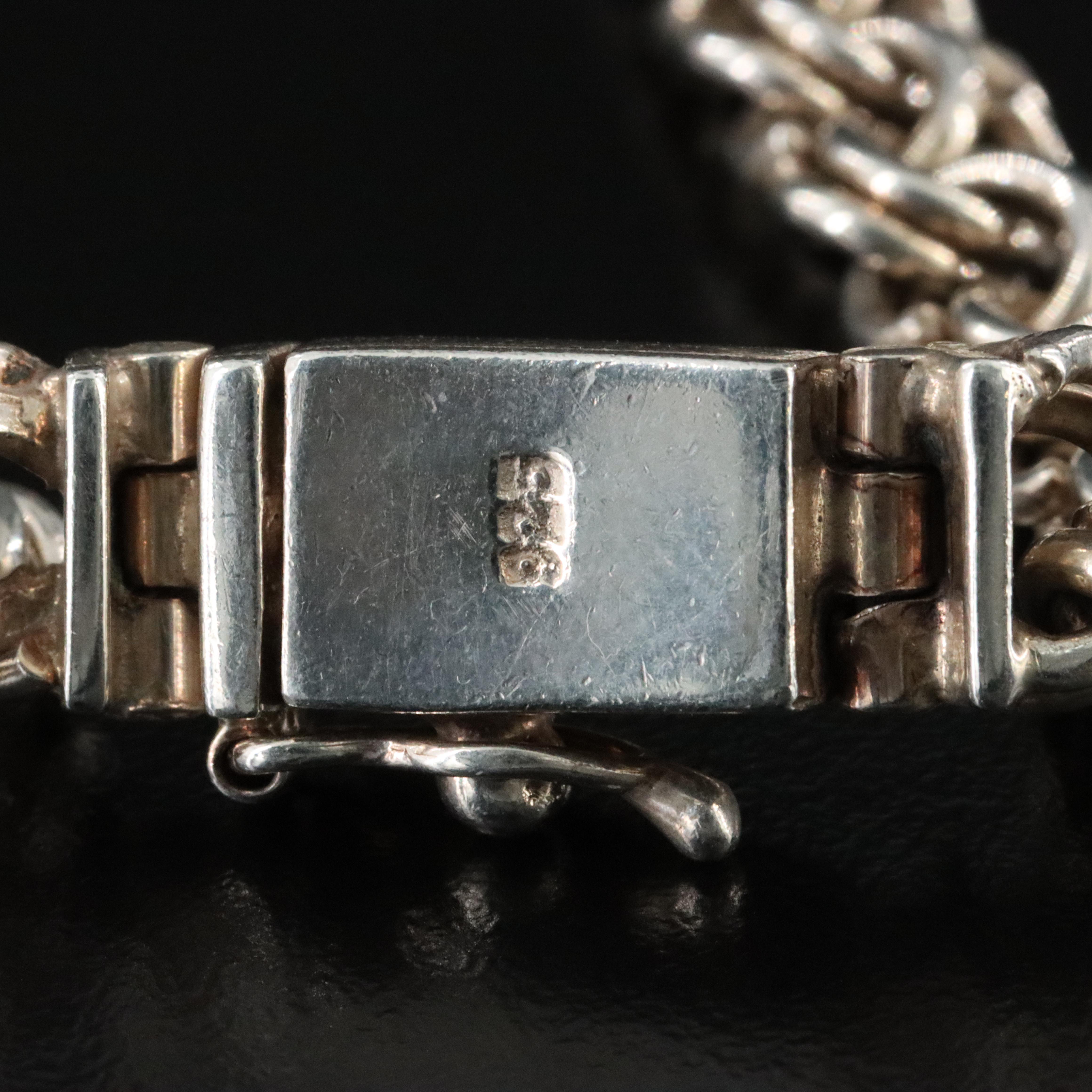 Sterling Double Cable Link Bracelet