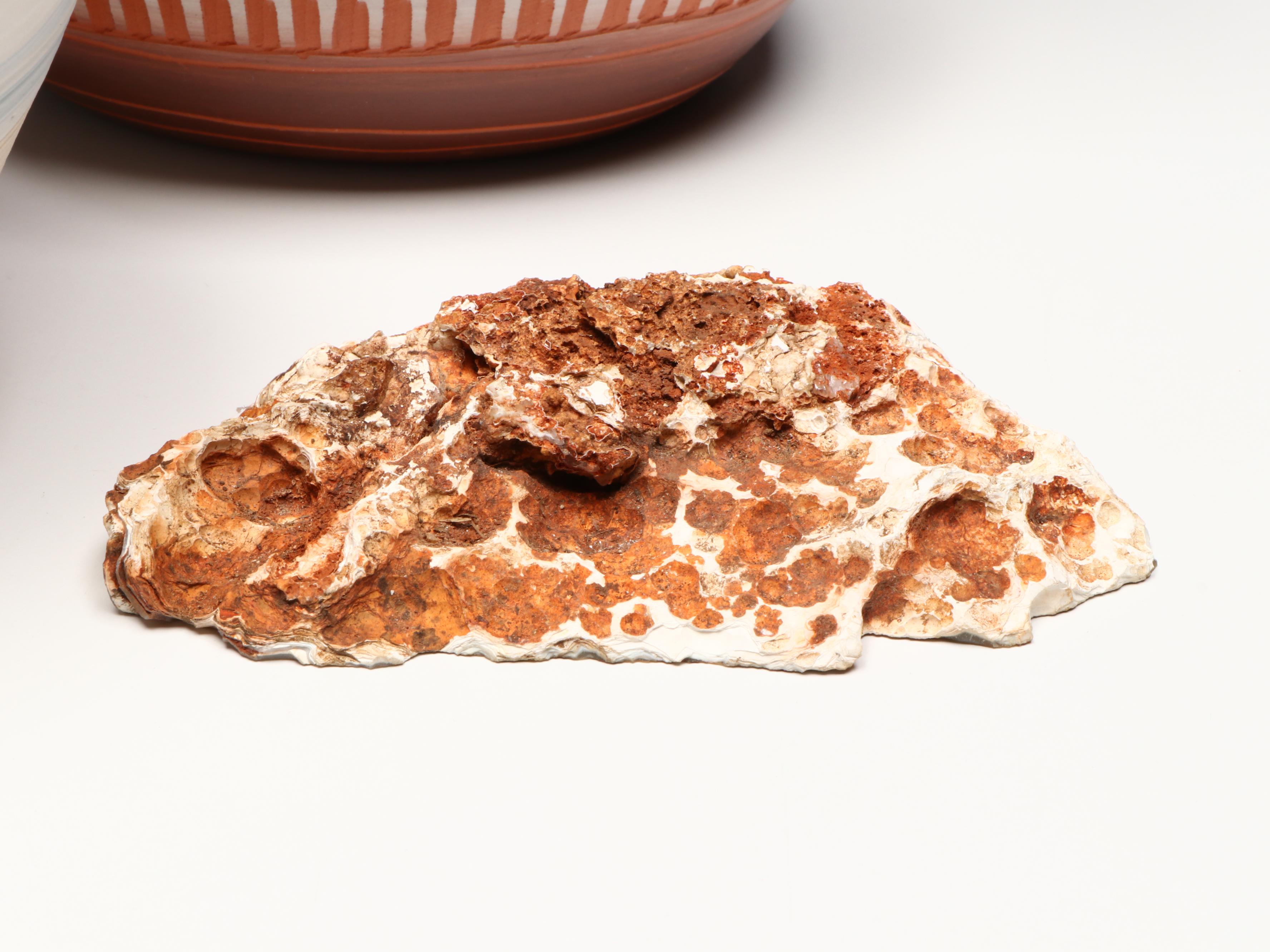 Aaron Watchman Navajo Wedding Vase, Beach House Pottery and Agate Section