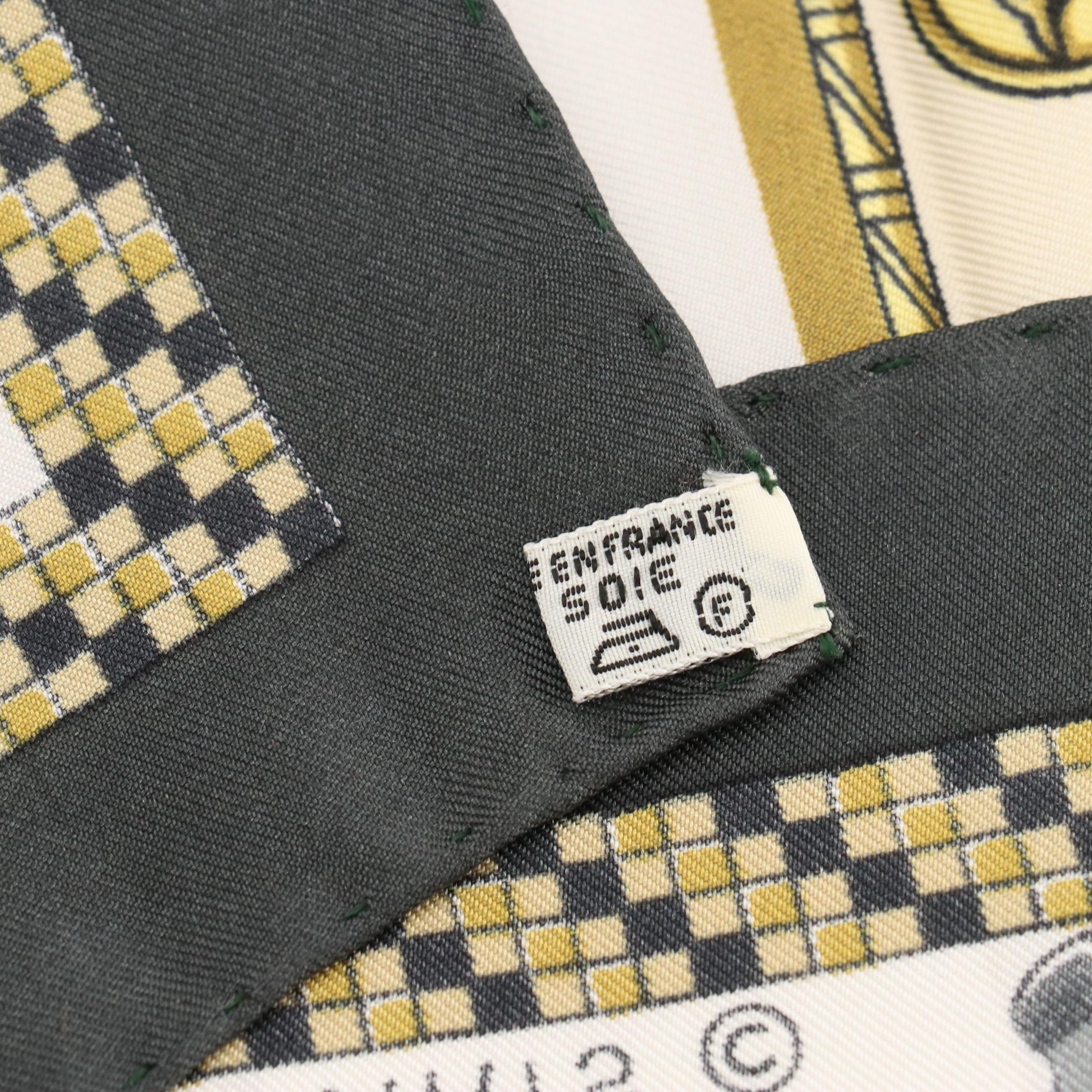 Hermès "Harnais Français Premier Empire" Silk Twill Scarf 90