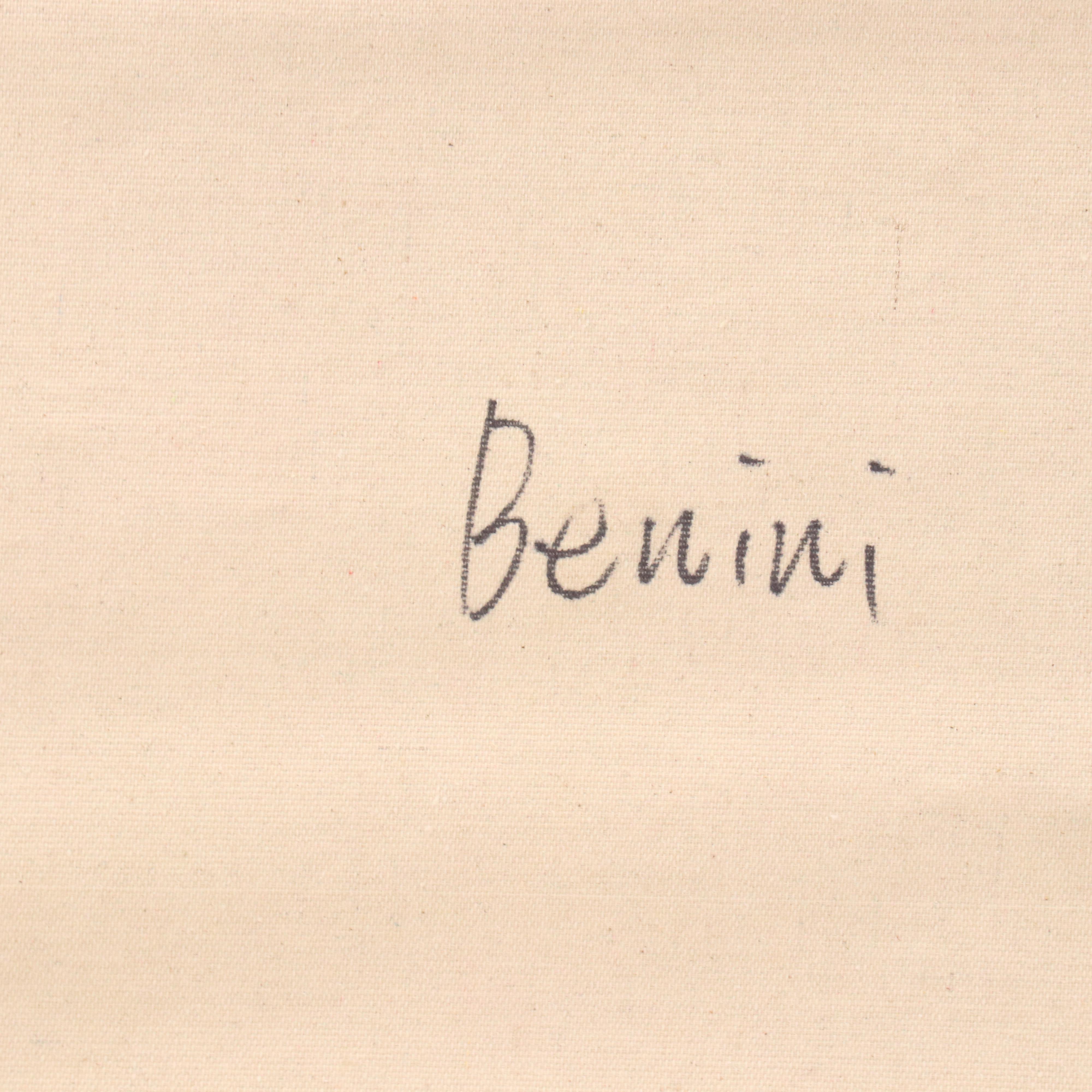 Benini Oil Painting of Stylized Field of Flowers, 21st Century