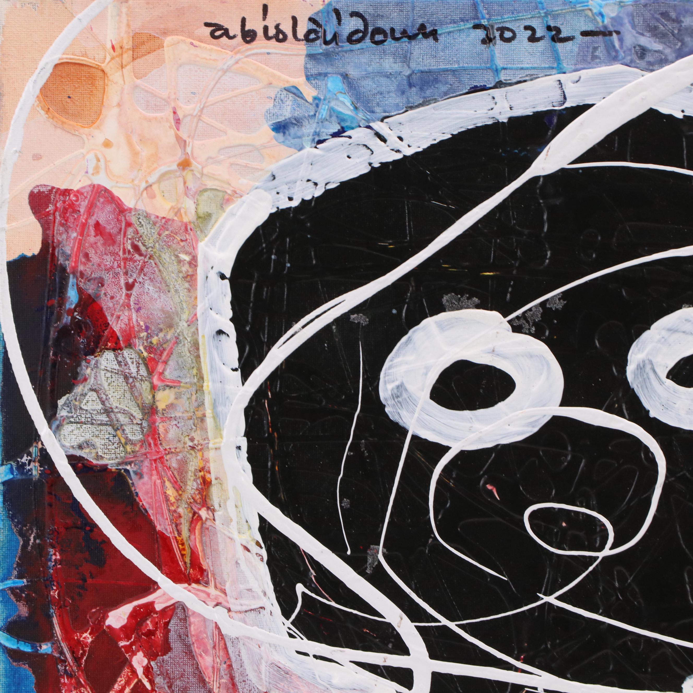 Abiola Idowu Stylized Acrylic Portrait "King," 2022