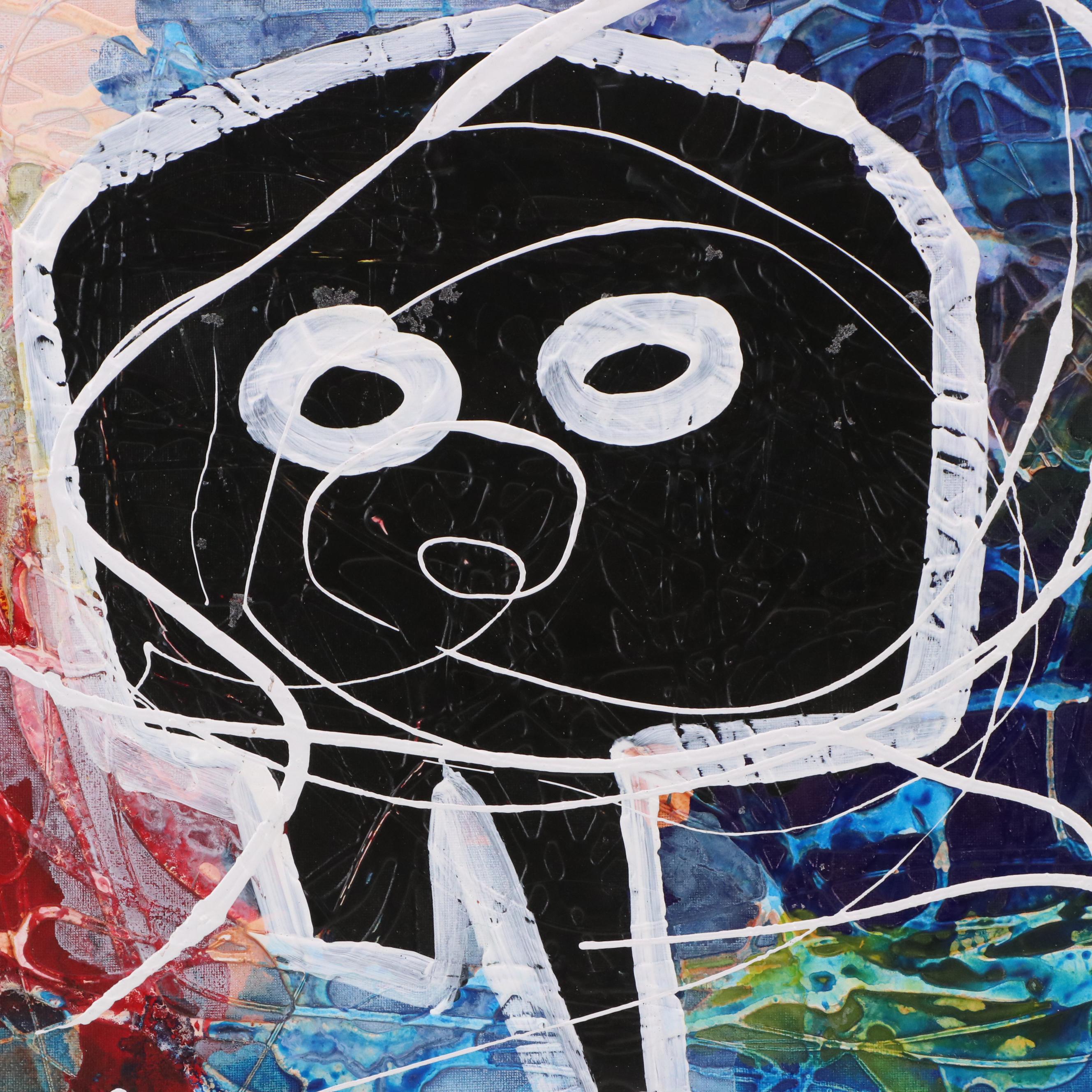 Abiola Idowu Stylized Acrylic Portrait "King," 2022