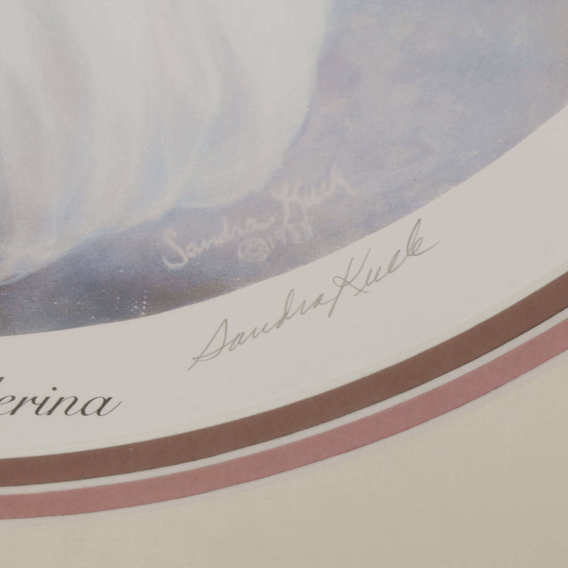 Sandra Kuck "Little Ballerina" Offset Lithograph, 1988