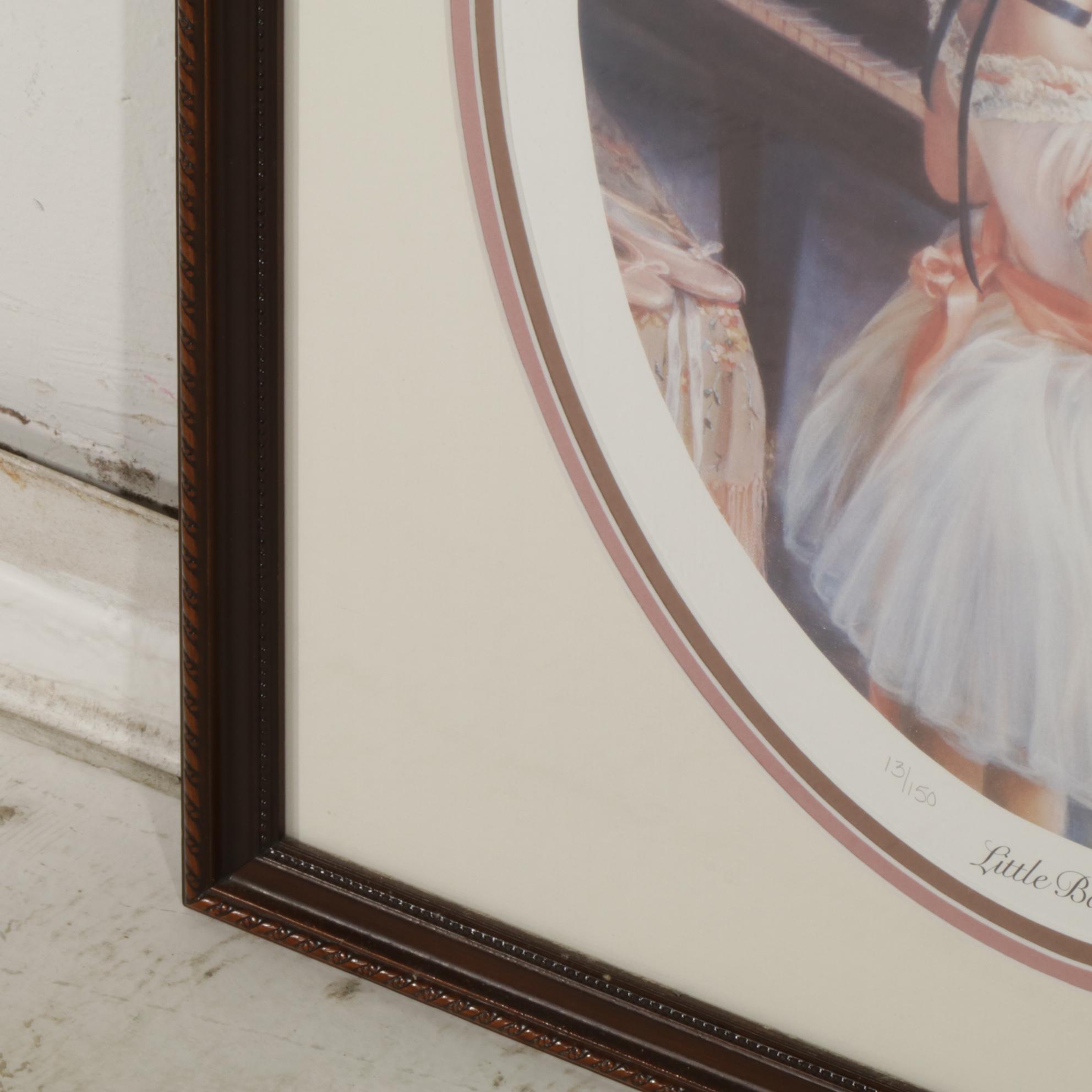 Sandra Kuck "Little Ballerina" Offset Lithograph, 1988