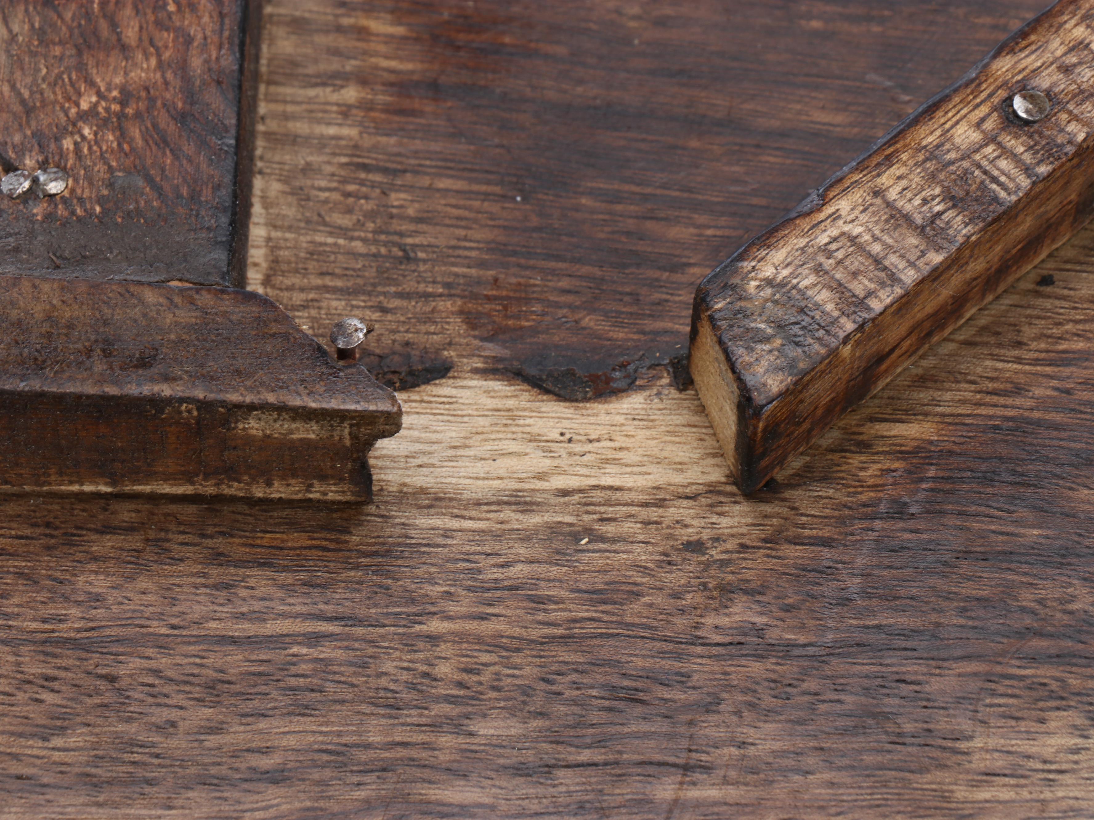 Southeast Asian Style Carved Wood Collapsible Table