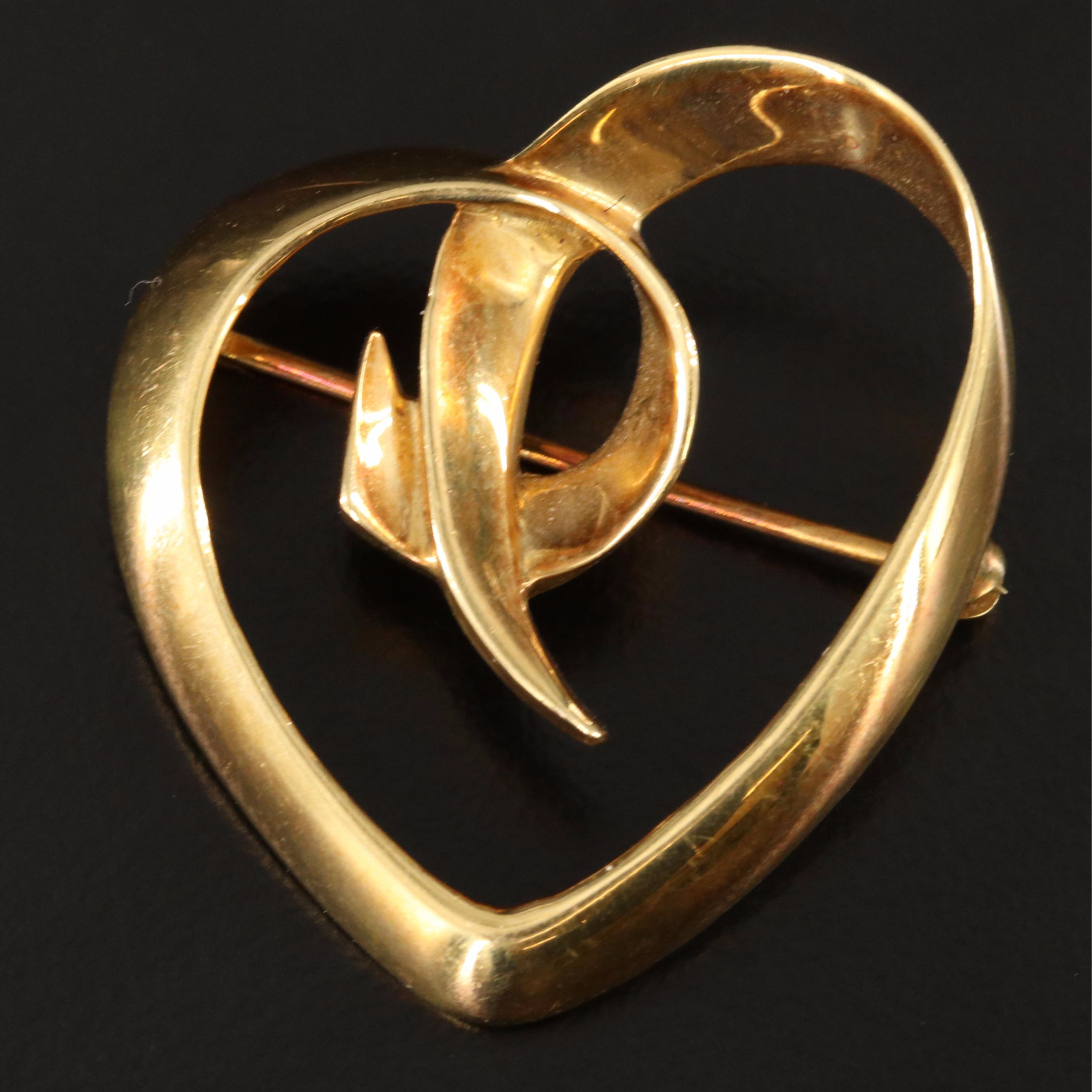Paloma Picasso for Tiffany & Co. 18K Large Heart Brooch