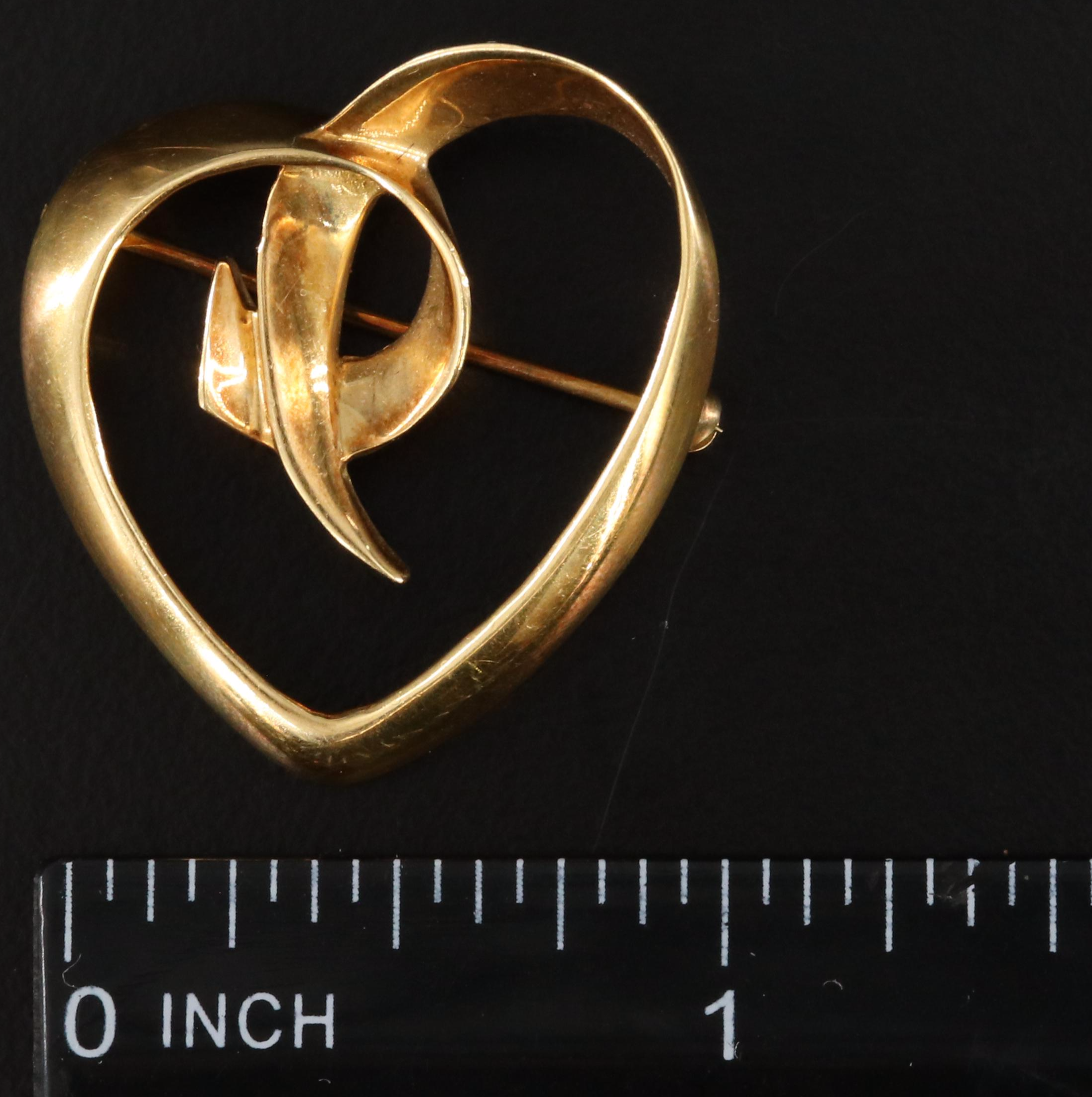 Paloma Picasso for Tiffany & Co. 18K Large Heart Brooch