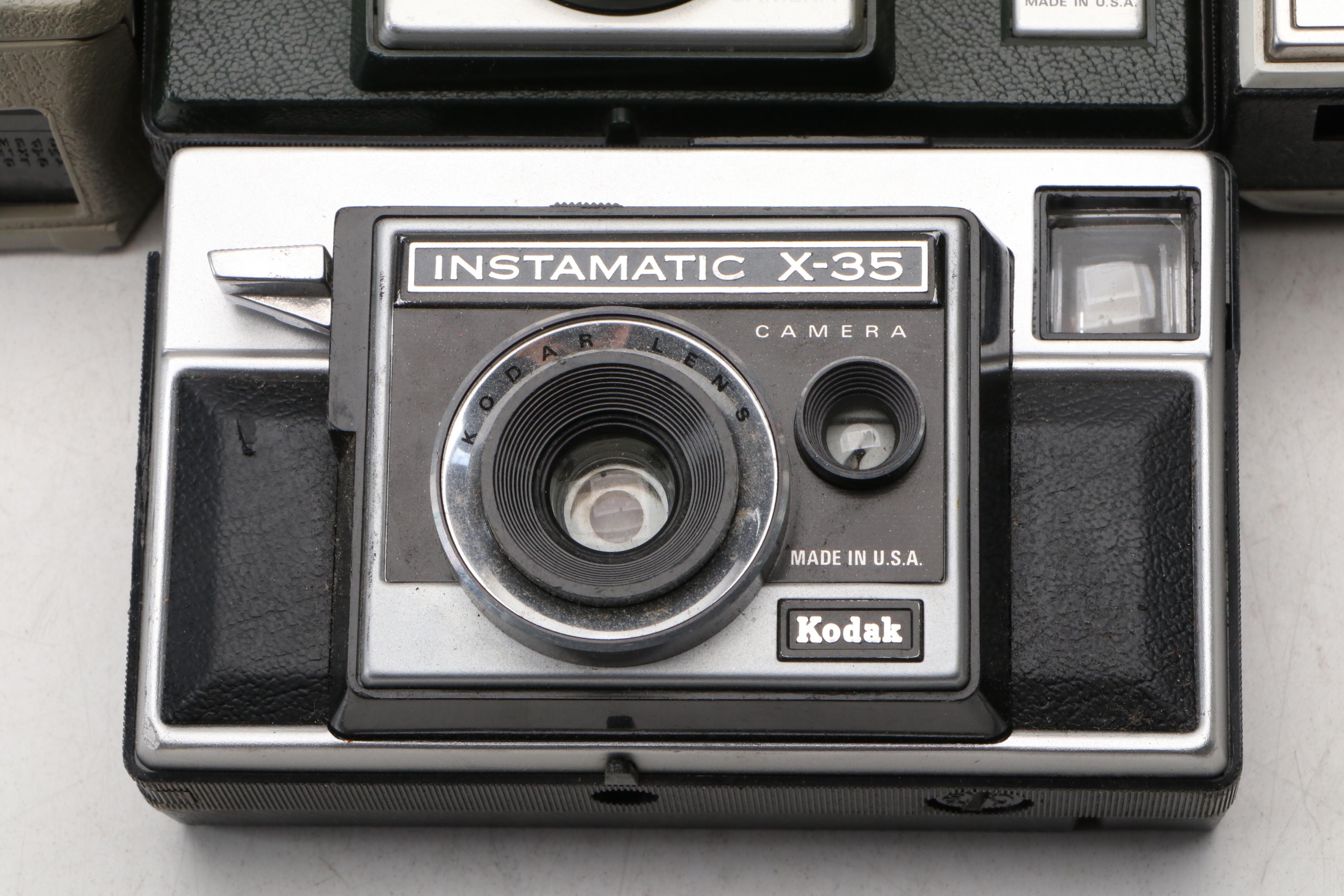 Kodak Hawkeye Instamatic II and More Cameras, Mid to Late 20th Century