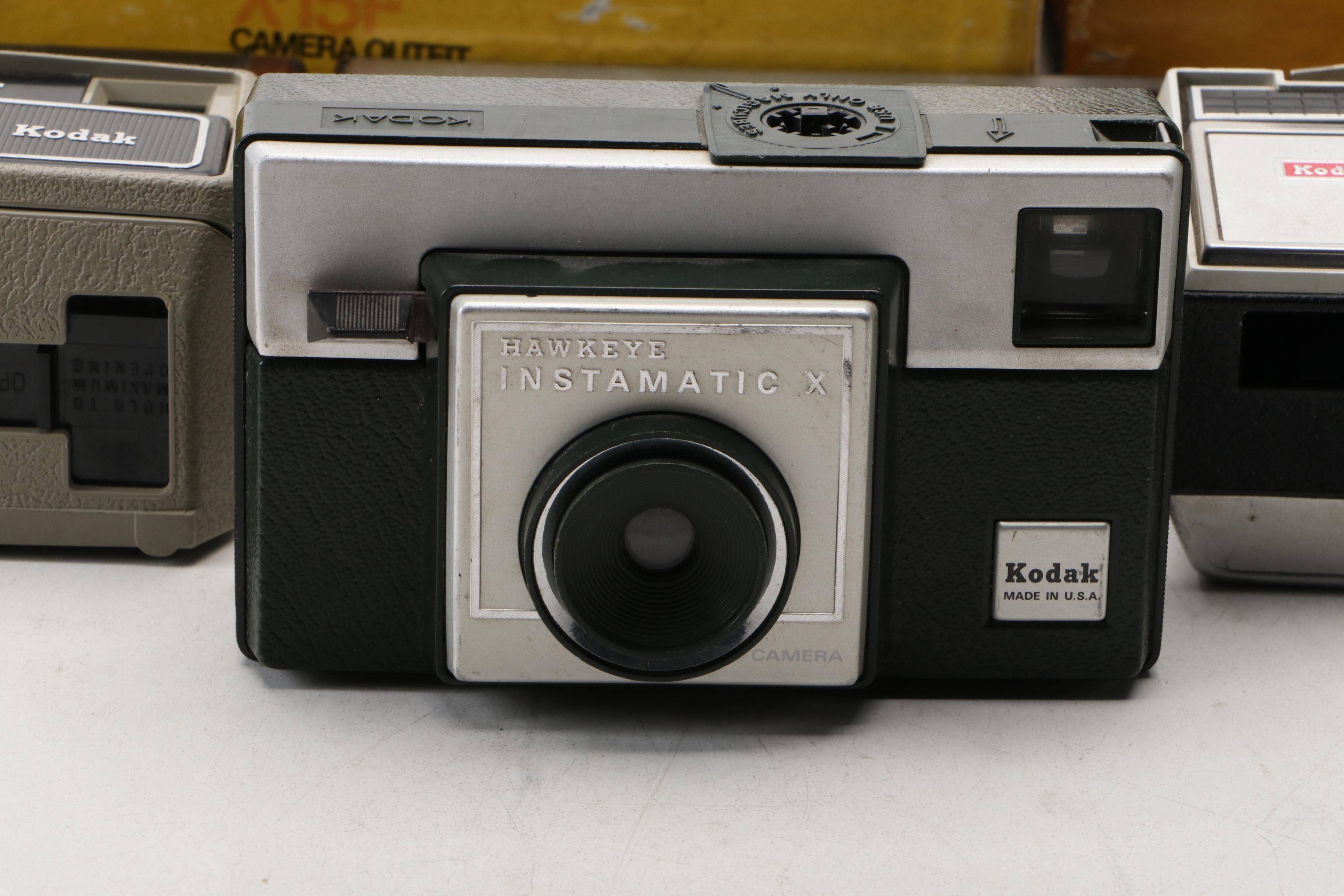 Kodak Hawkeye Instamatic II and More Cameras, Mid to Late 20th Century