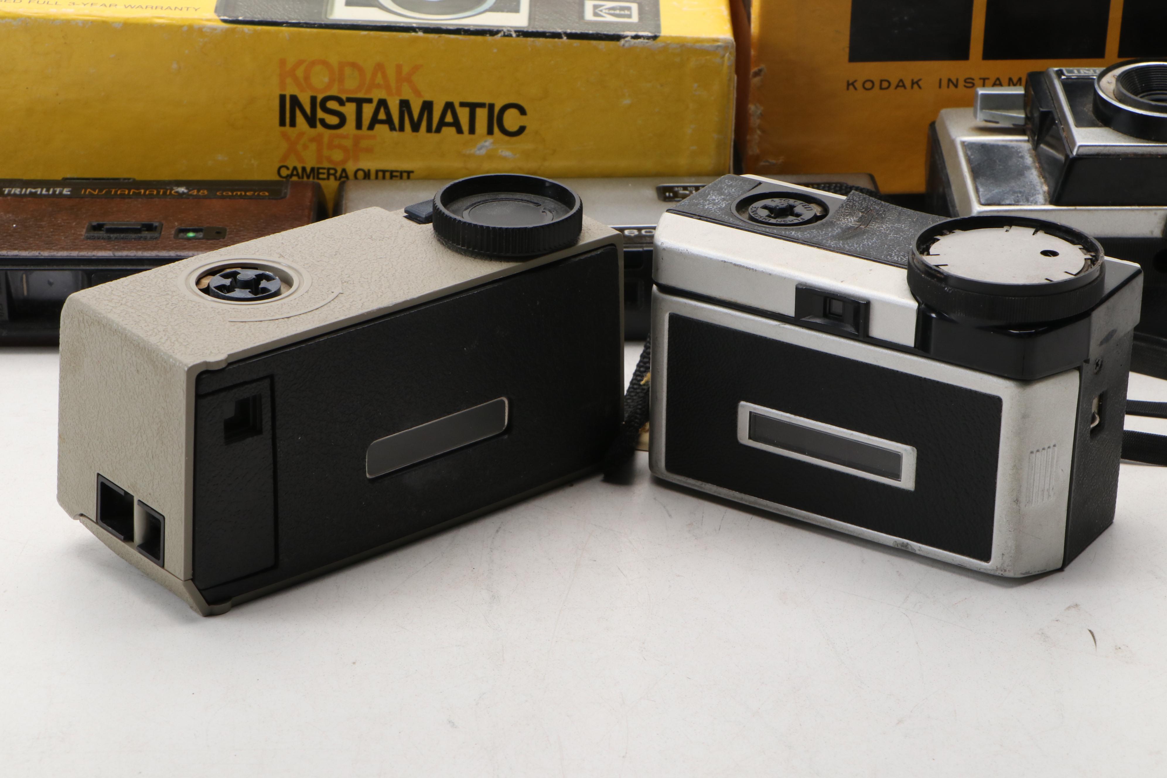 Kodak Hawkeye Instamatic II and More Cameras, Mid to Late 20th Century