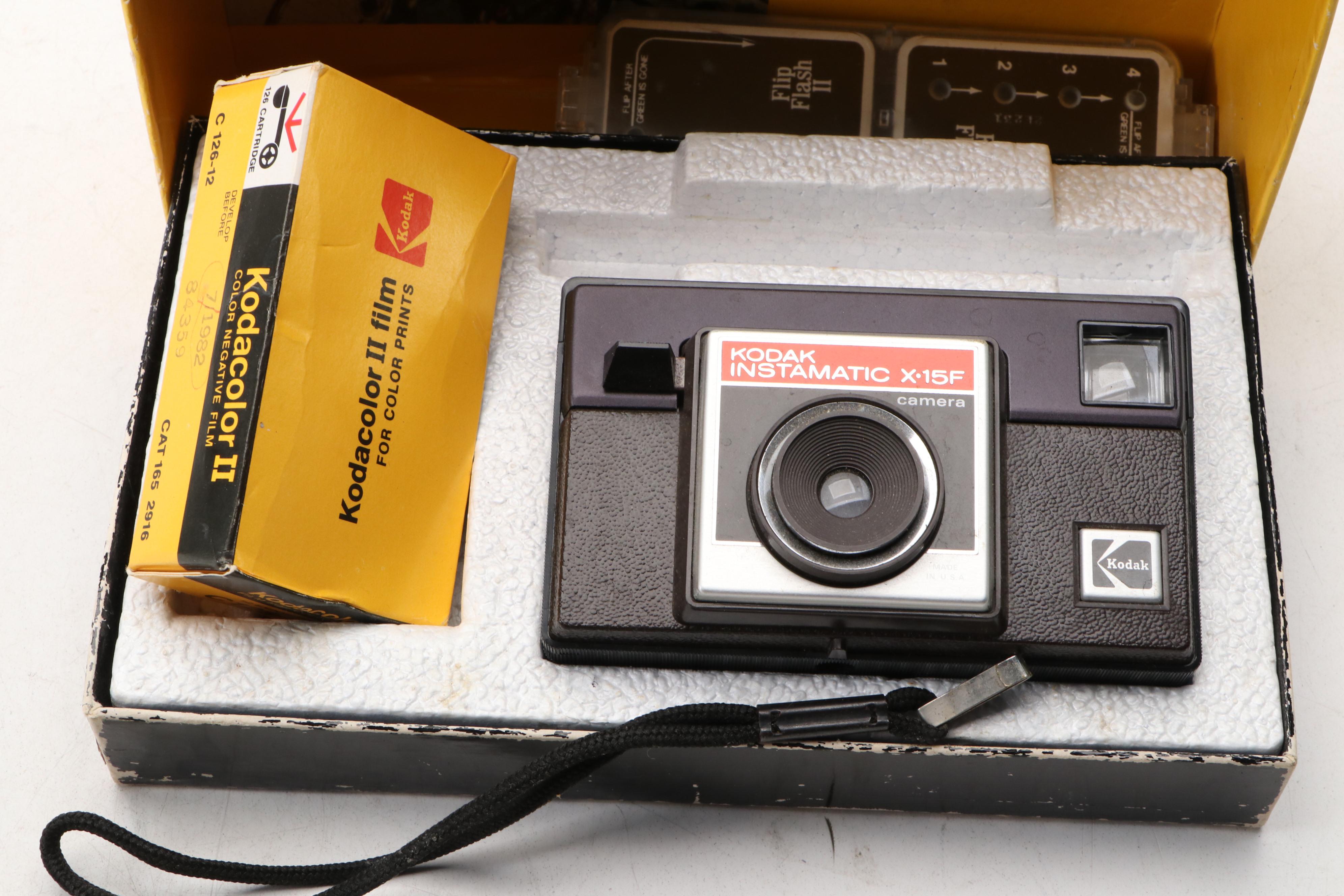 Kodak Hawkeye Instamatic II and More Cameras, Mid to Late 20th Century