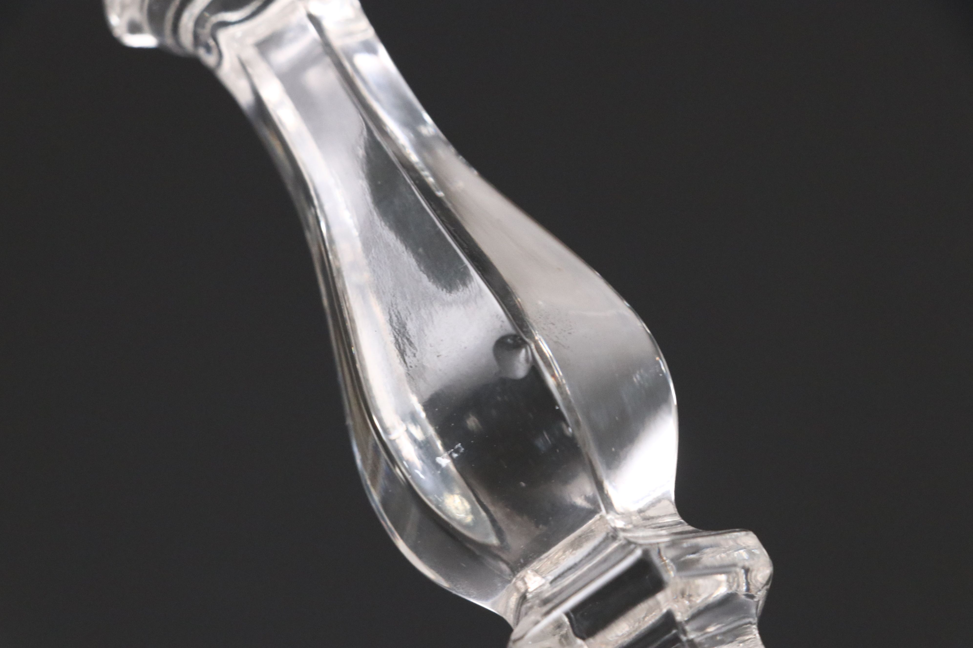 Sets of  Glass Candle Holders, Mid to Late 20th Century