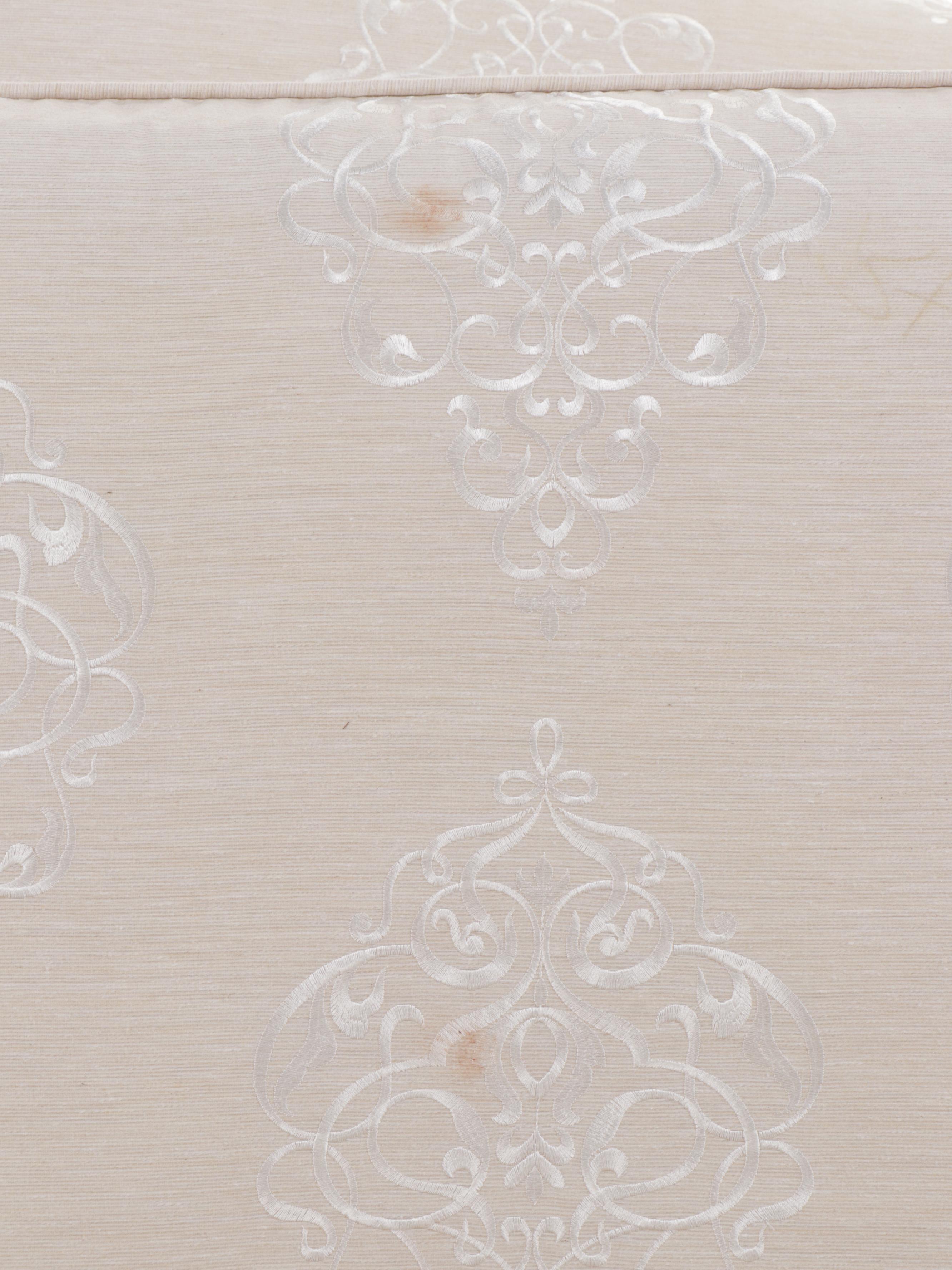 Upholstered Scrolled Arm Loveseat