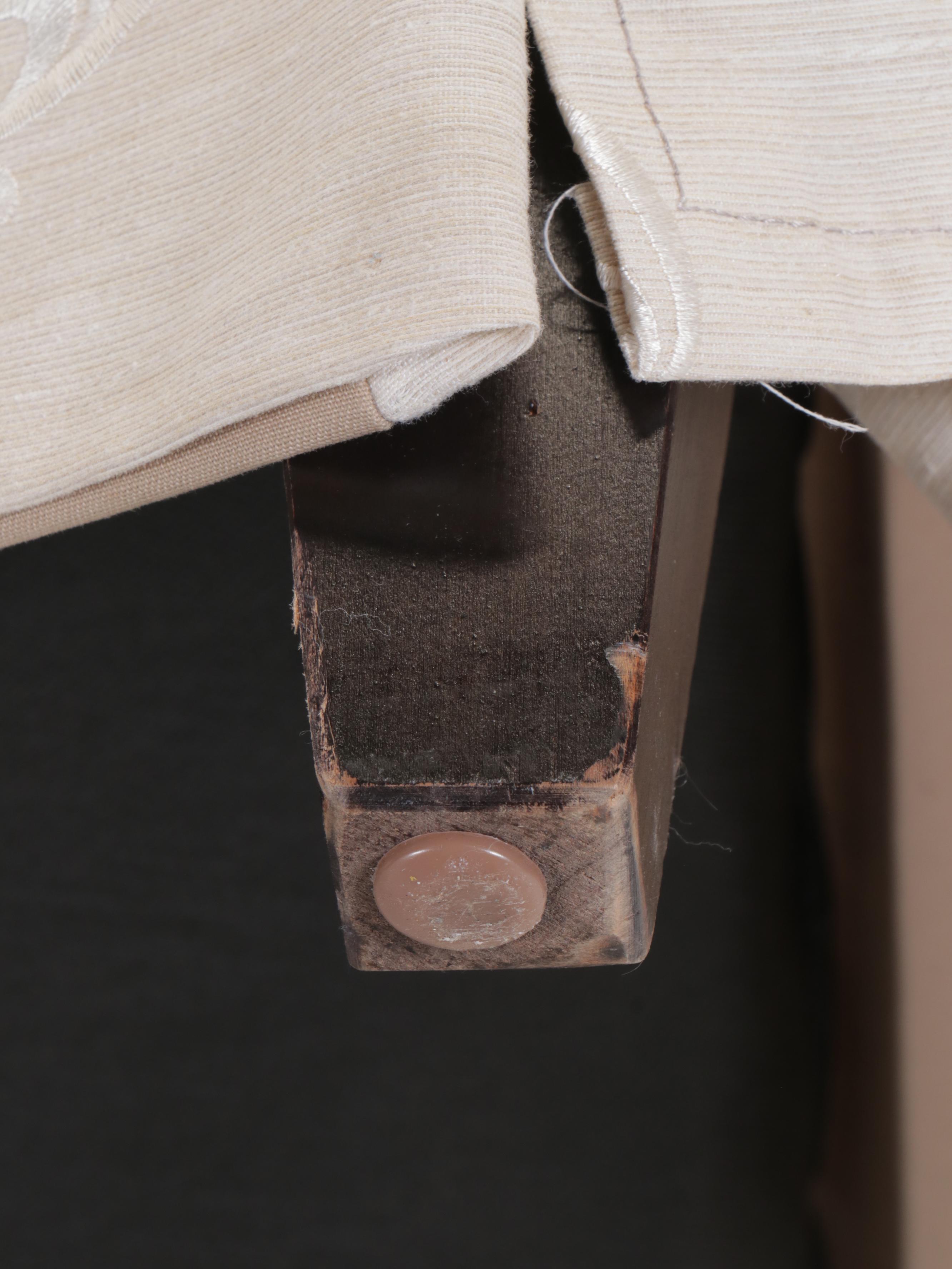 Upholstered Scrolled Arm Loveseat