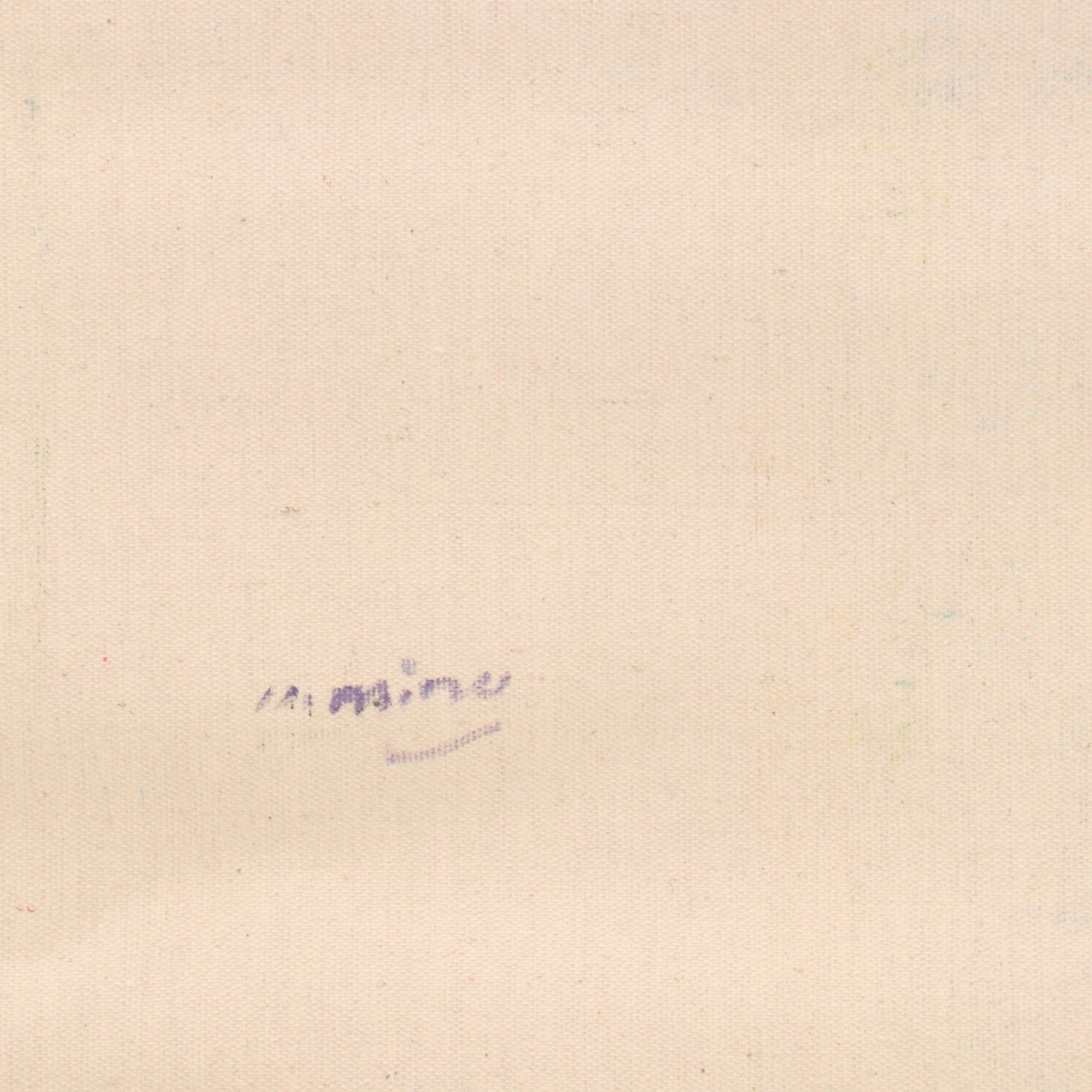 N. Ming Fauvist Inspired Oil Painting of Townscape, 21st Century