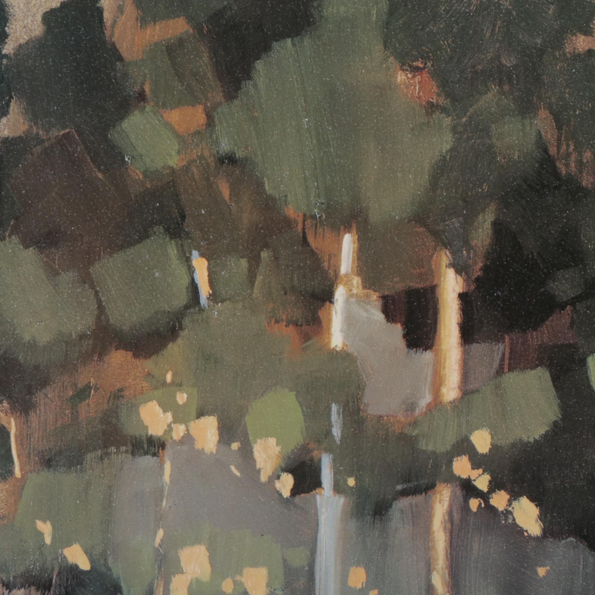 Jesus Barranco "Bosque I" Giclee on Canvas, Late 20th Century