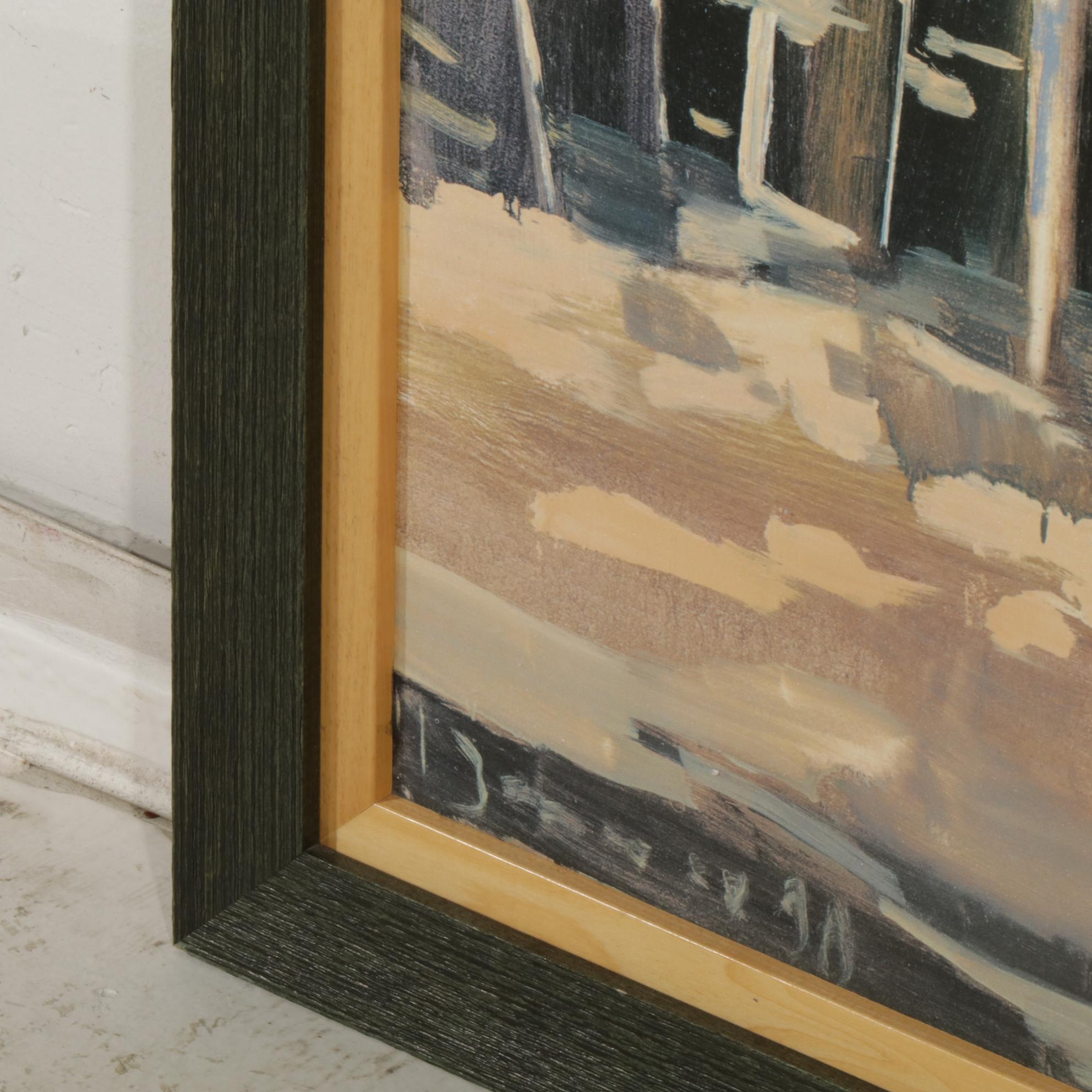 Jesus Barranco "Bosque I" Giclee on Canvas, Late 20th Century