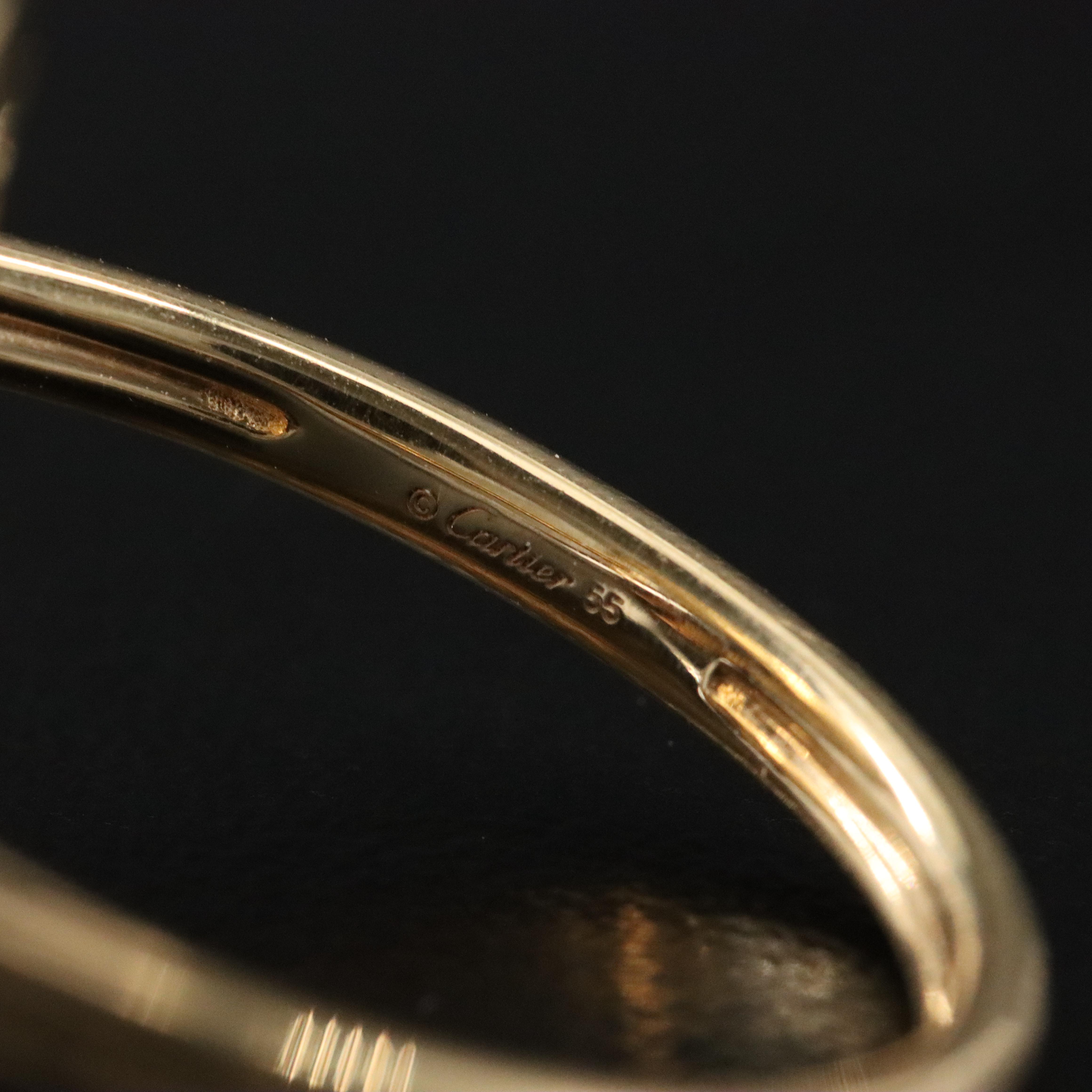 Cartier Amulette de Cartier 18K Diamond and Mother of Pearl Ring