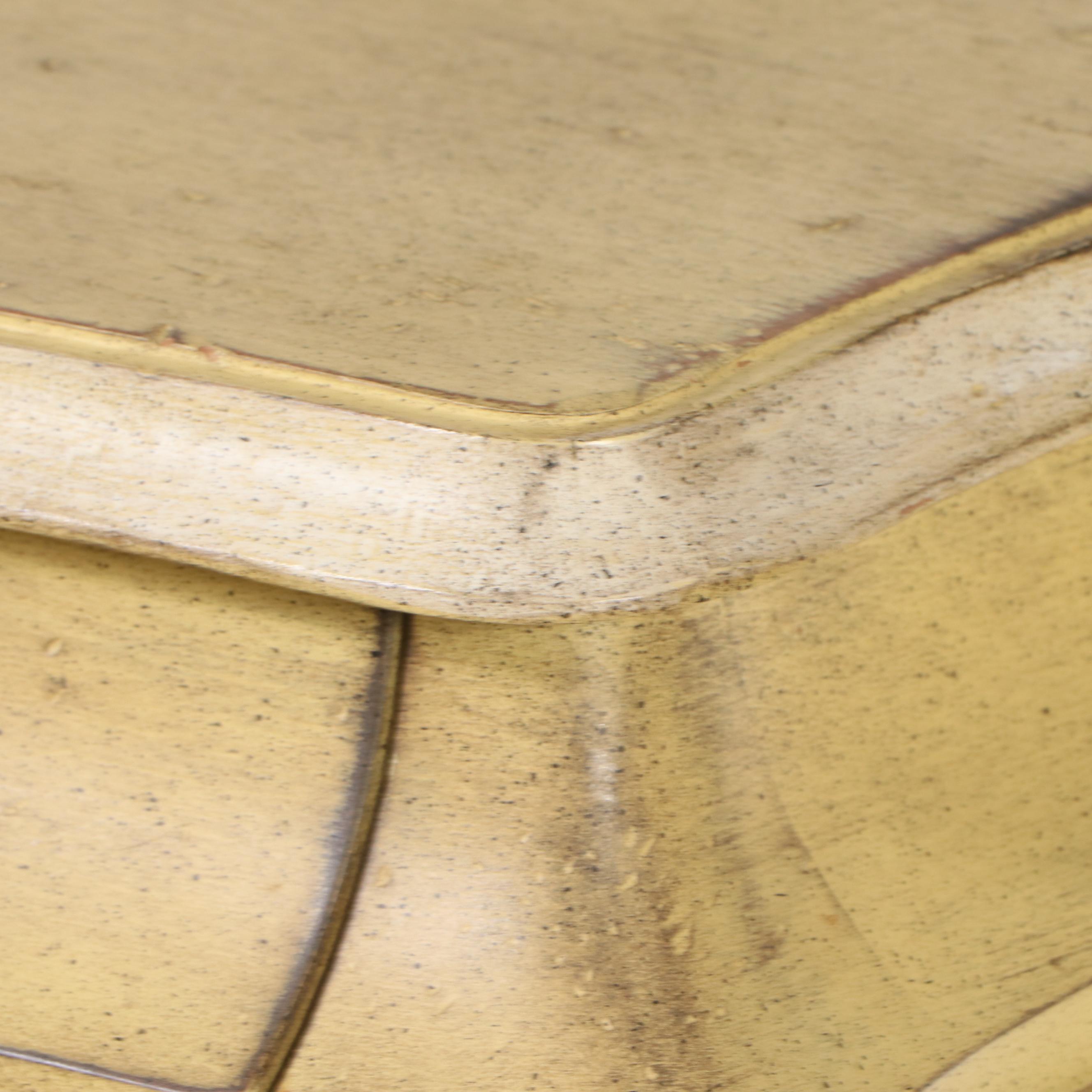 Painted Wood Rococo Style Four-Drawer Chest