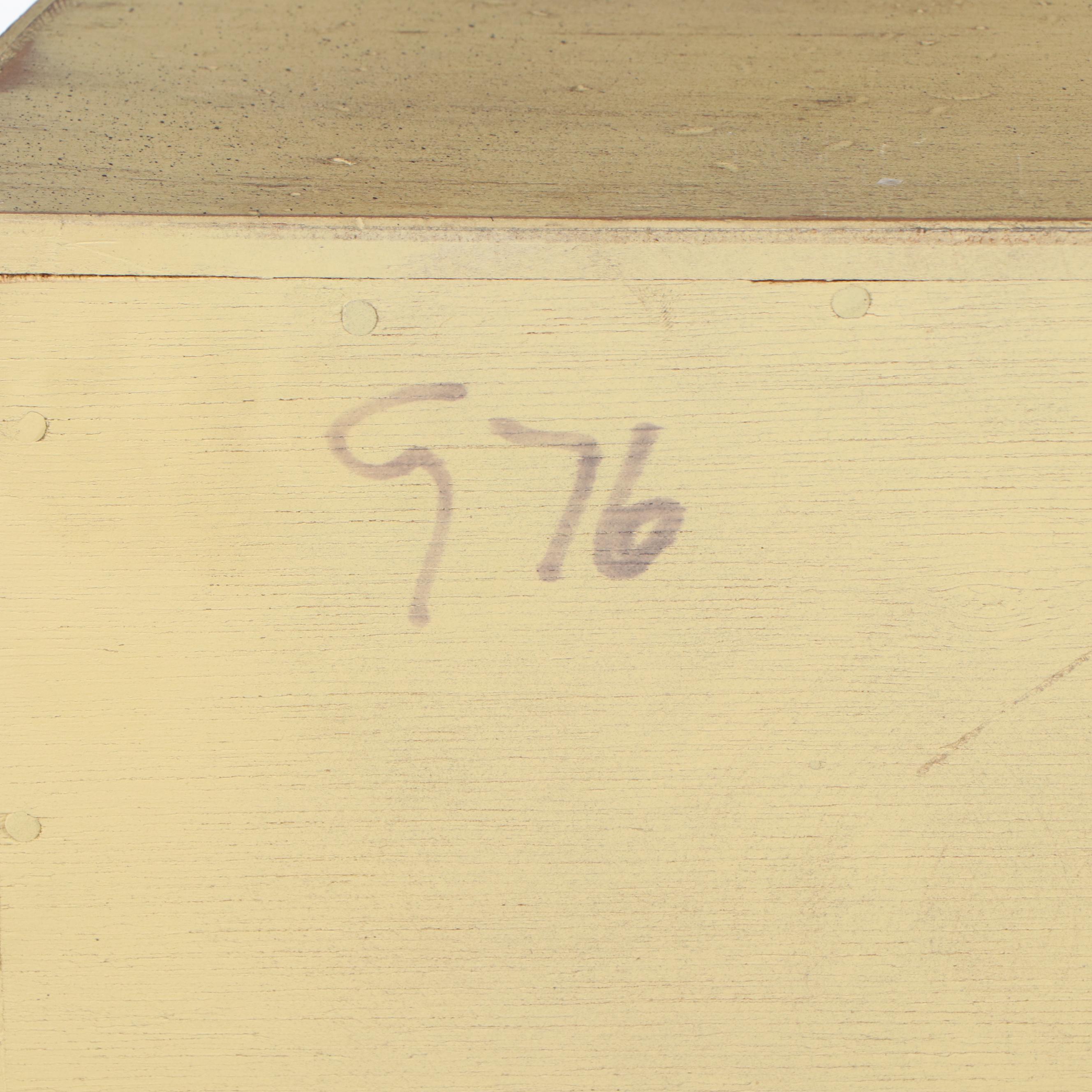 Painted Wood Rococo Style Four-Drawer Chest