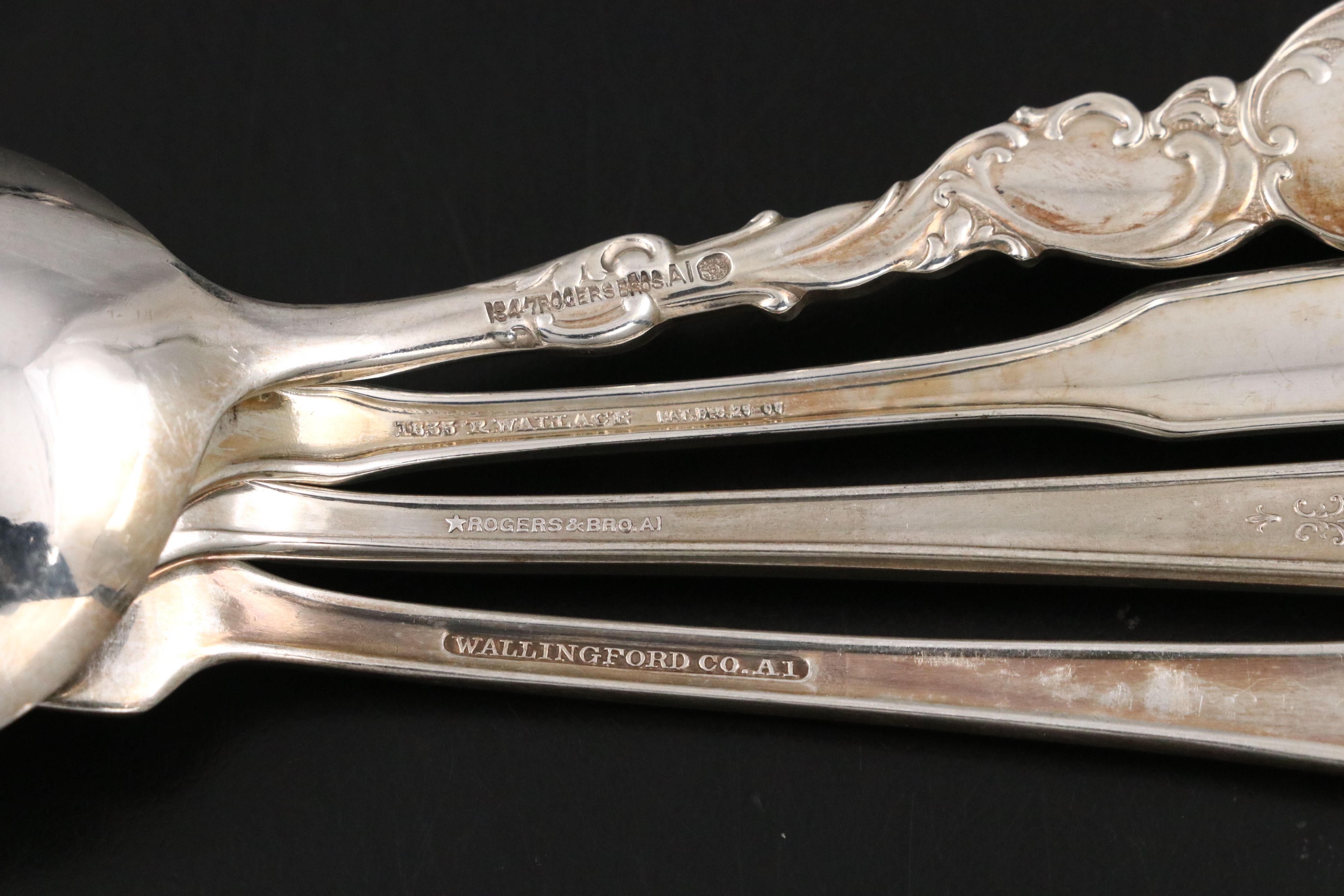 Wallingford, R. Wallace, and Rogers Bros. Silver Plate Flatware
