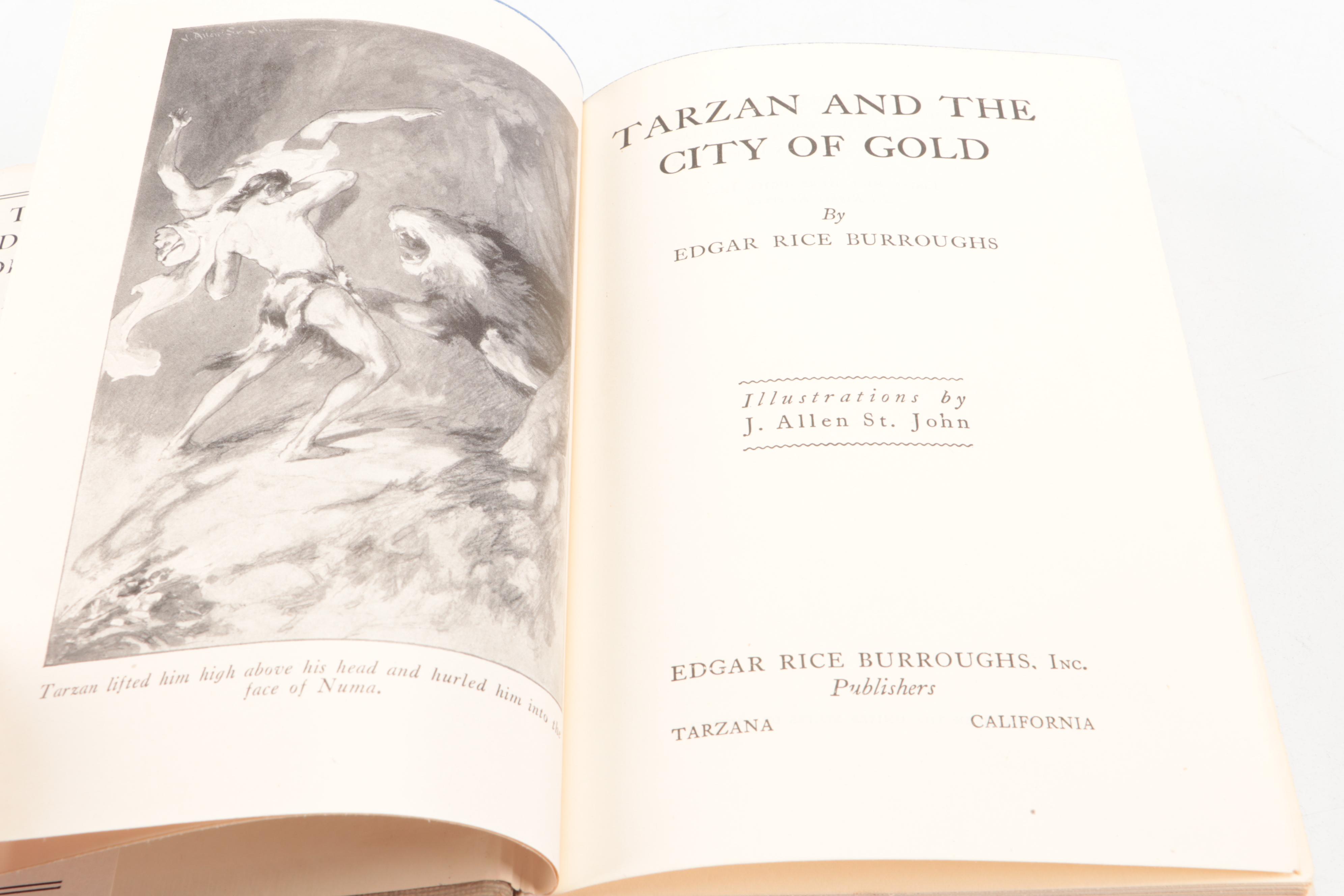 "Tarzan and the Lost Empire" and "Tarzan and the City of Gold" by Burroughs
