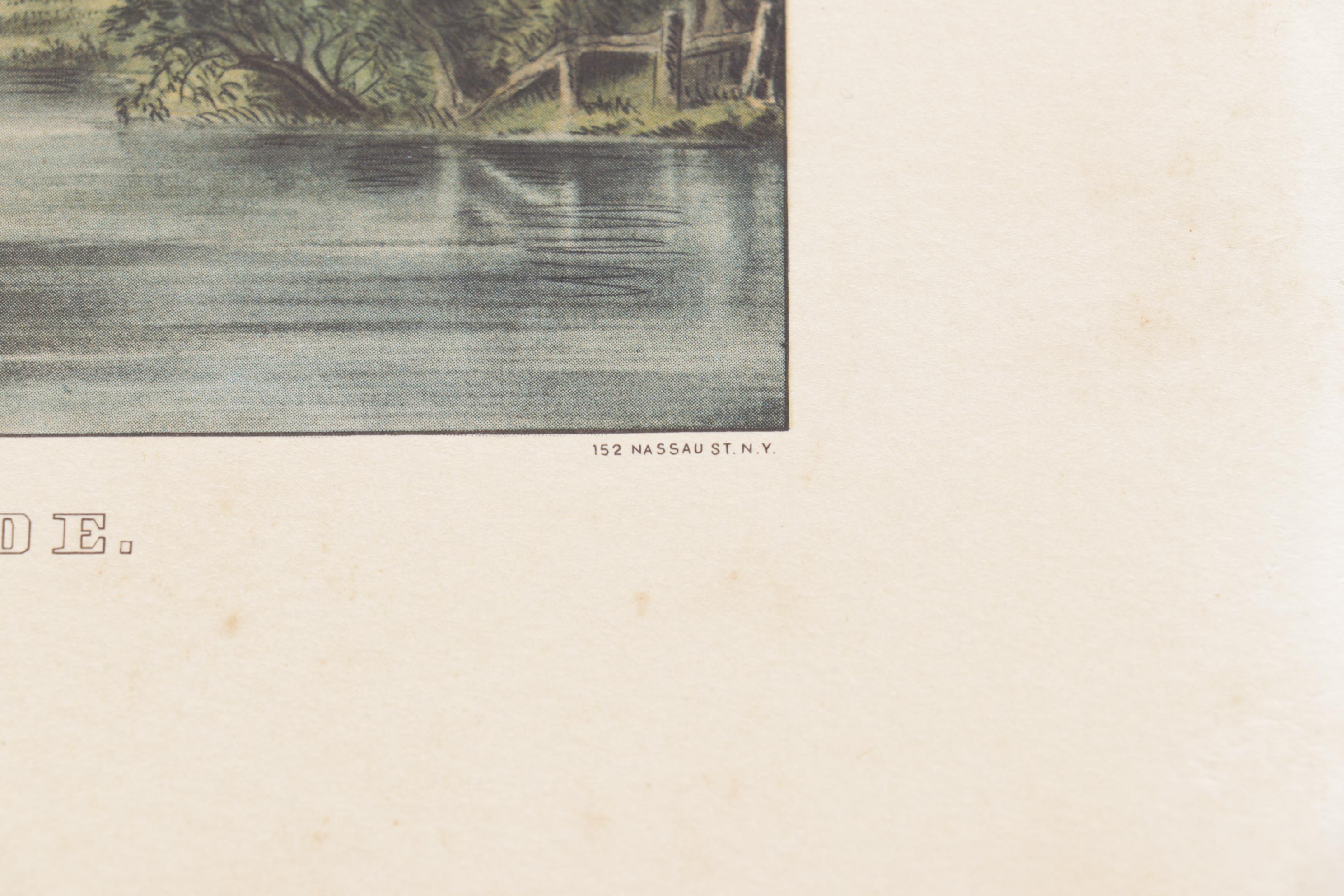 Offset Lithographs After Currier & Ives "The River Side" and More