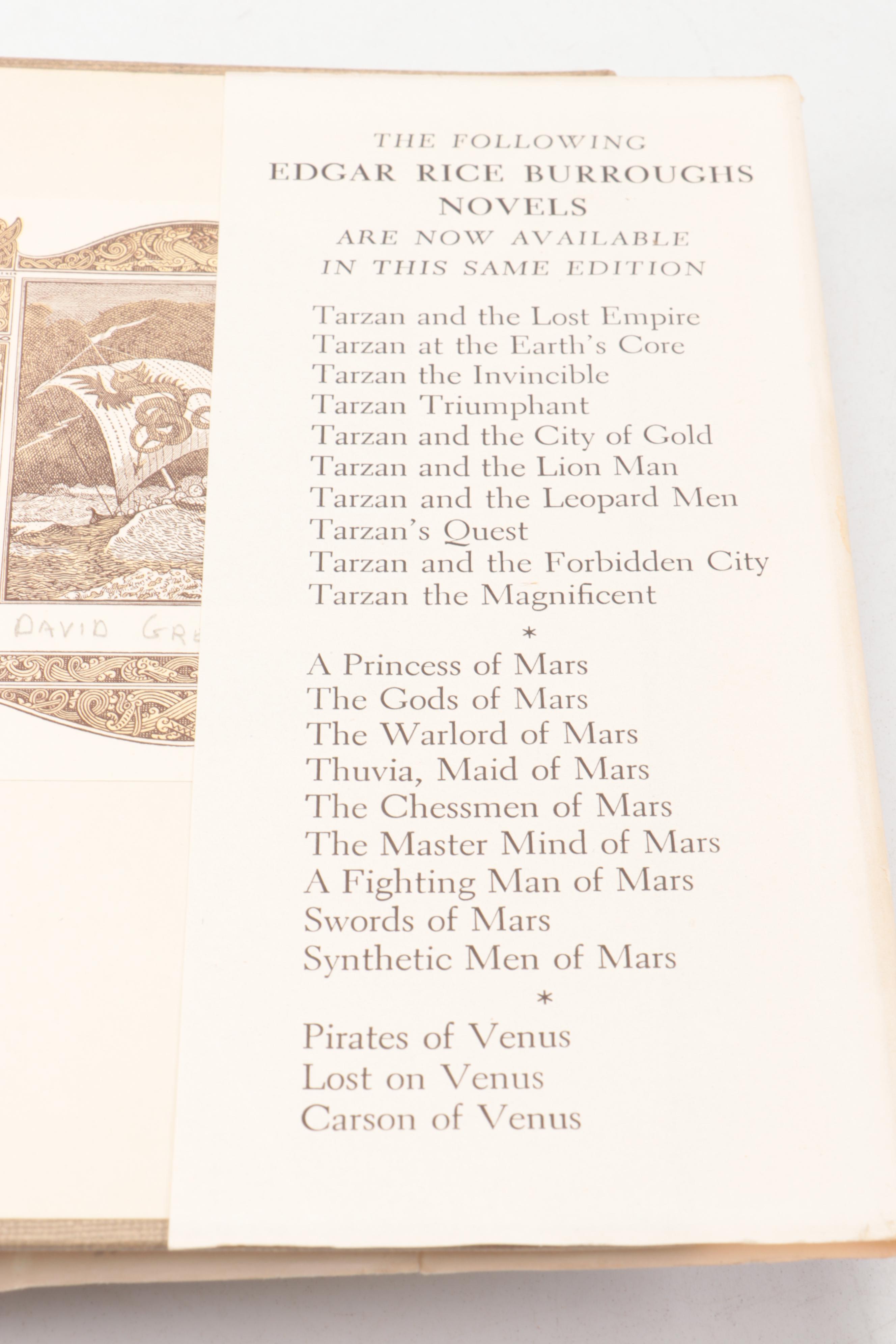 "Tarzan and the Lost Empire" and "Tarzan and the City of Gold" by Burroughs